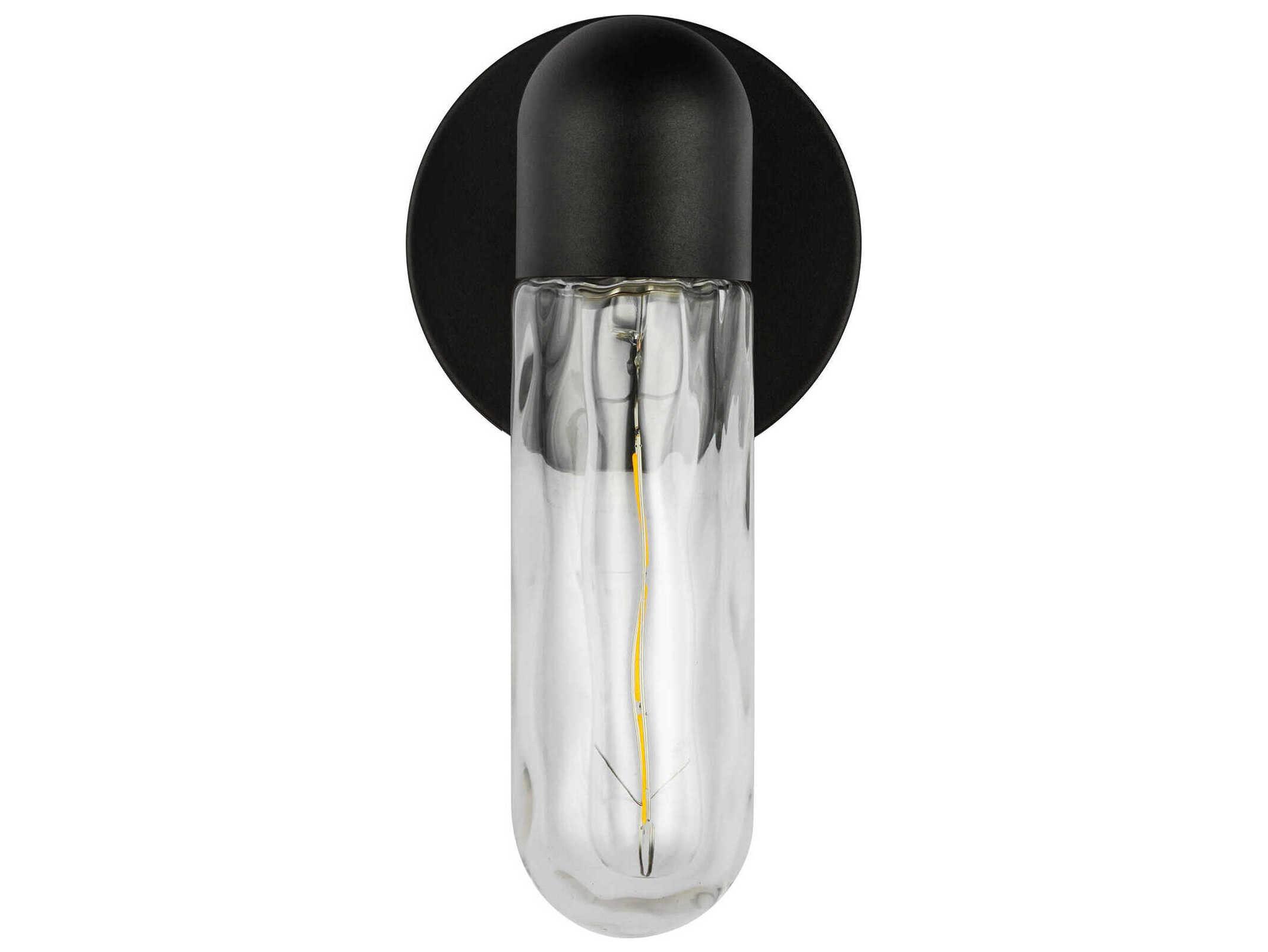 Kuzco Lighting Lima 1-Light Black Wall Sconce