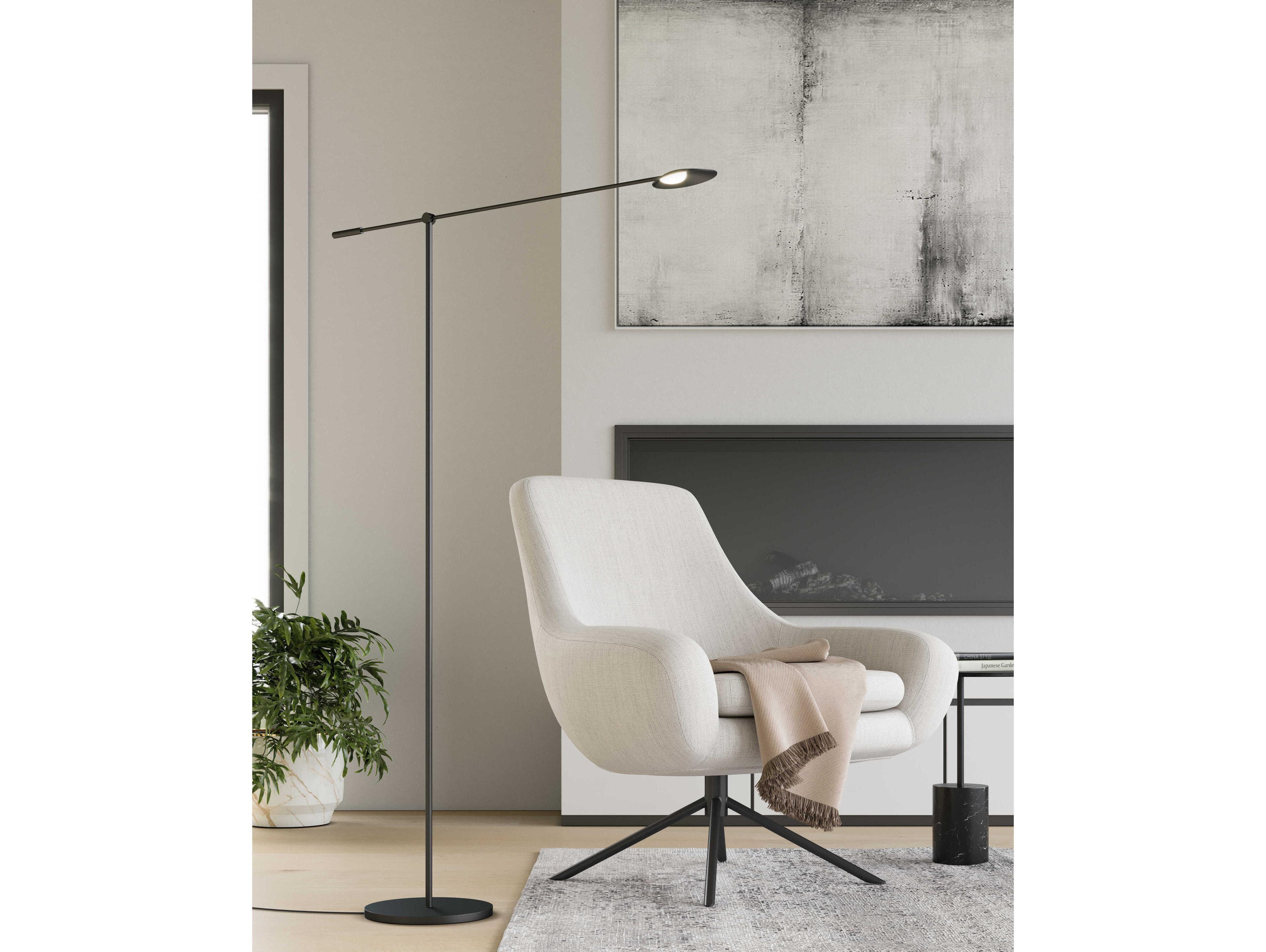 Kuzco Lighting Rotaire Black Floor Lamp