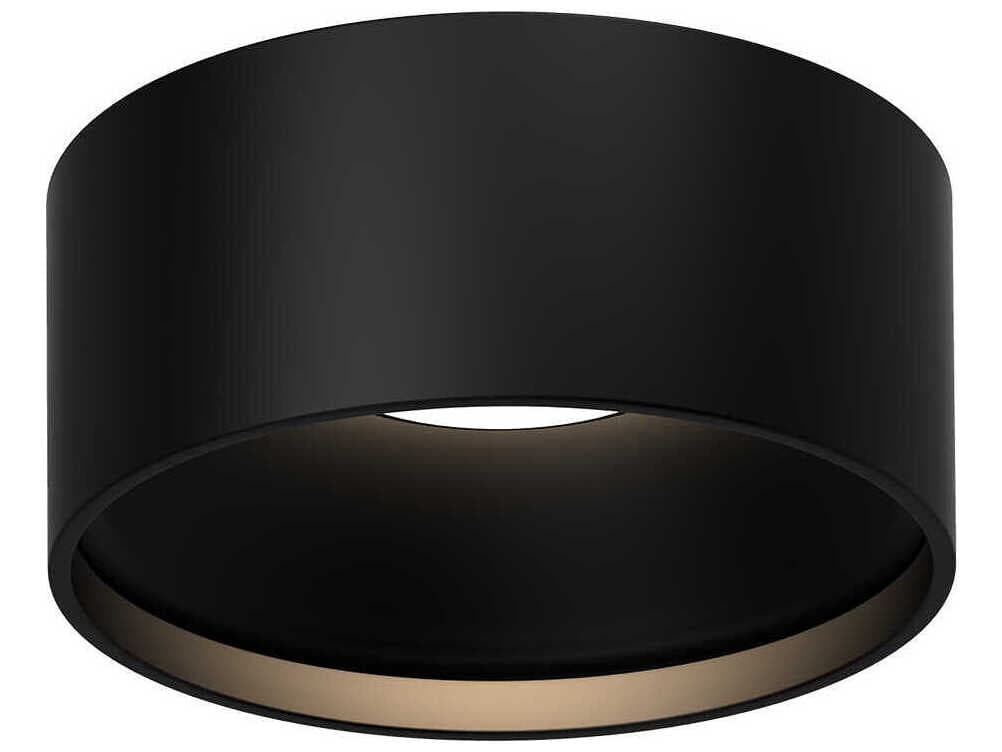Kuzco Lighting Lucci Black Cylinder Flush Mount