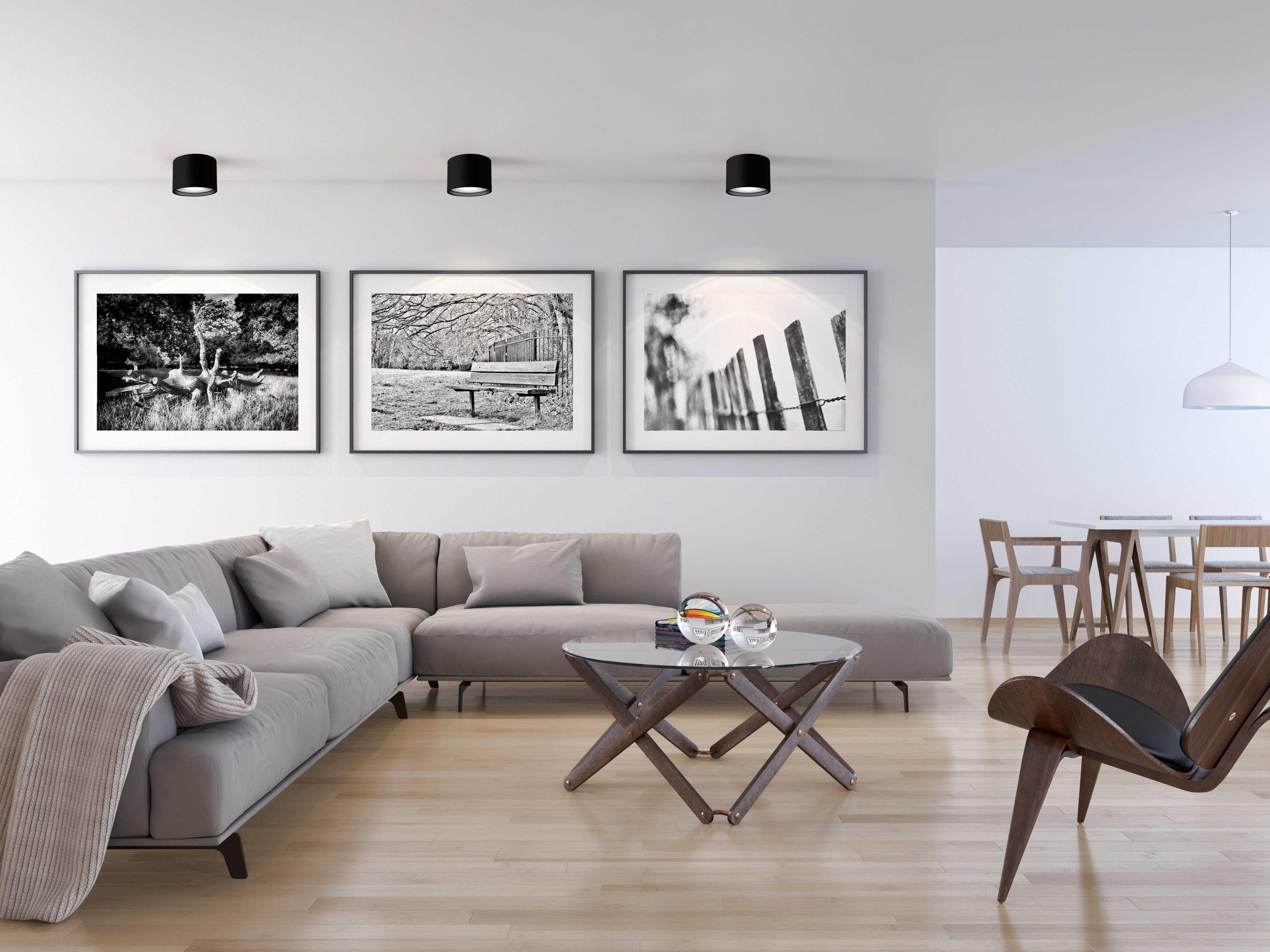 Kuzco Lighting Falco Black Cylinder Flush Mount