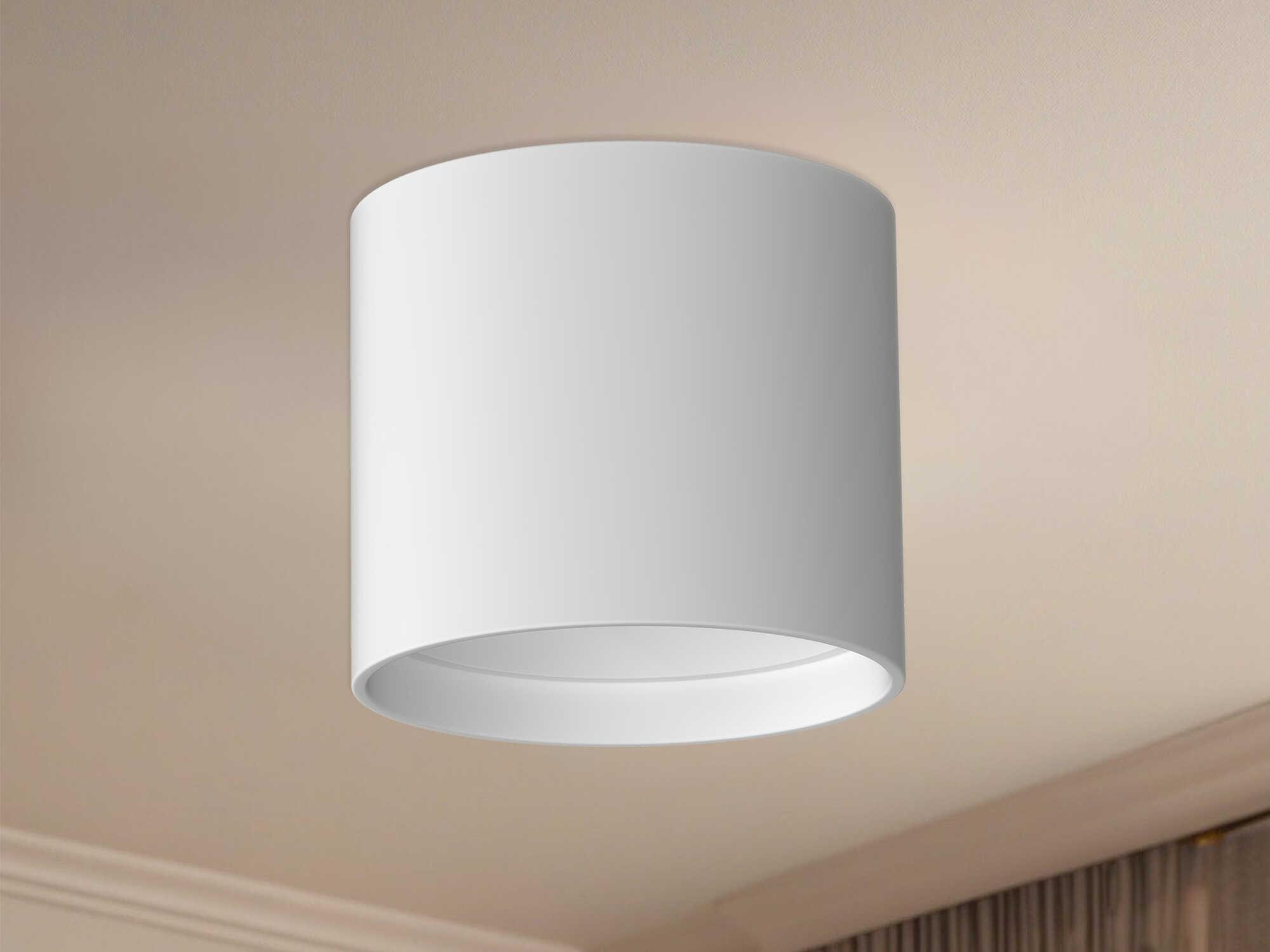 Kuzco Lighting Falco White Cylinder Flush Mount