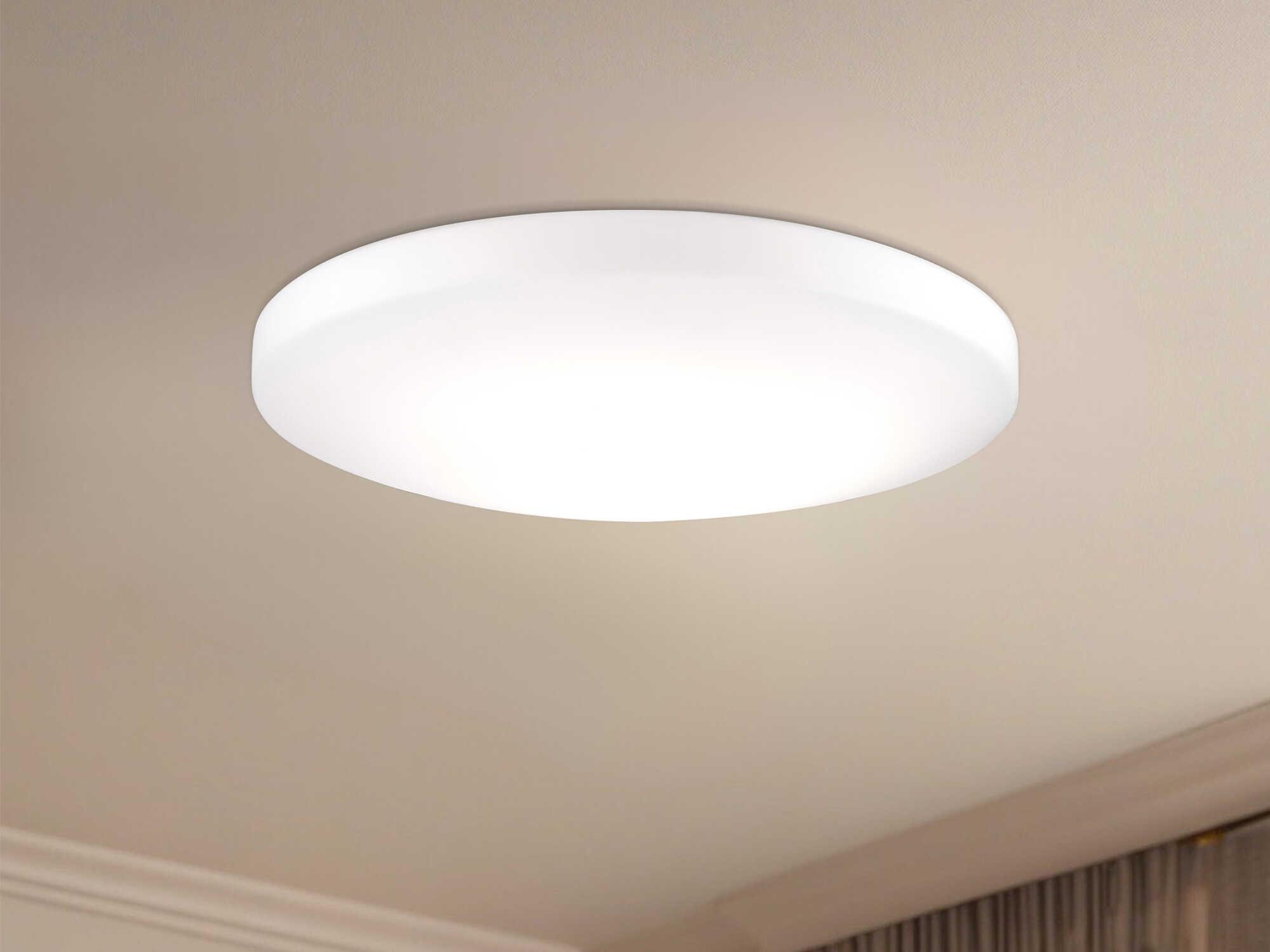 Kuzco Lighting Trafalgar White Round Flush Mount
