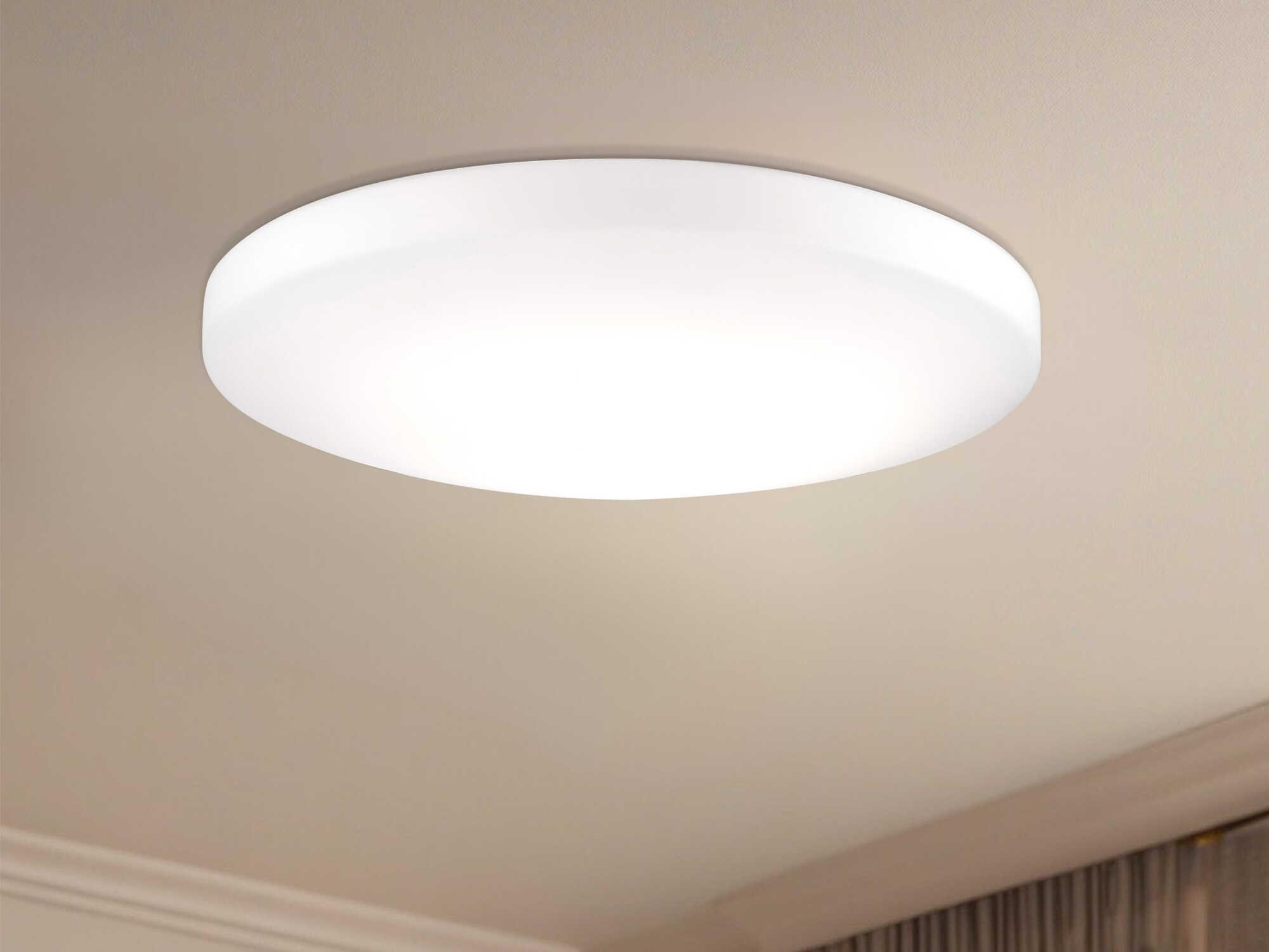 Kuzco Lighting Trafalgar White Round Flush Mount