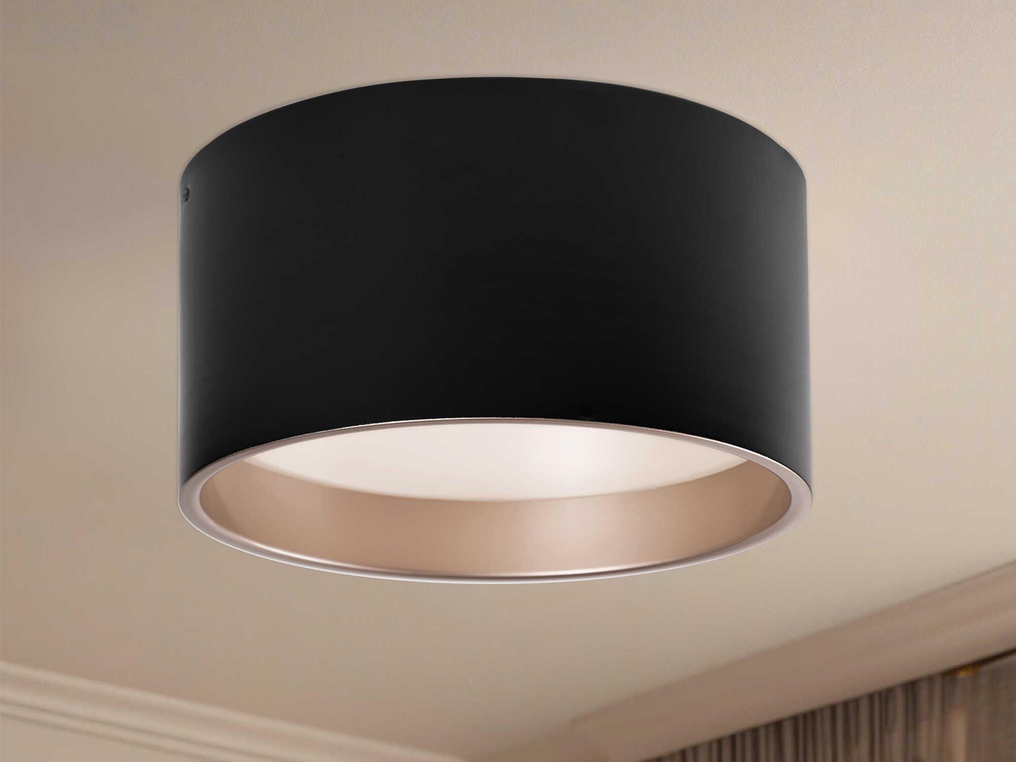 Kuzco Lighting Mousinni Black Round Flush Mount