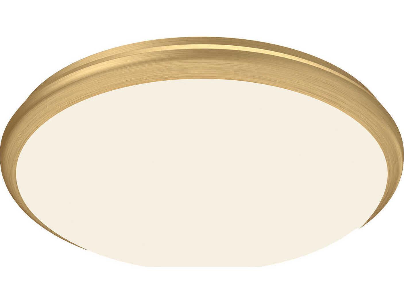 Kuzco Lighting Malta Brushed Gold Round Flush Mount