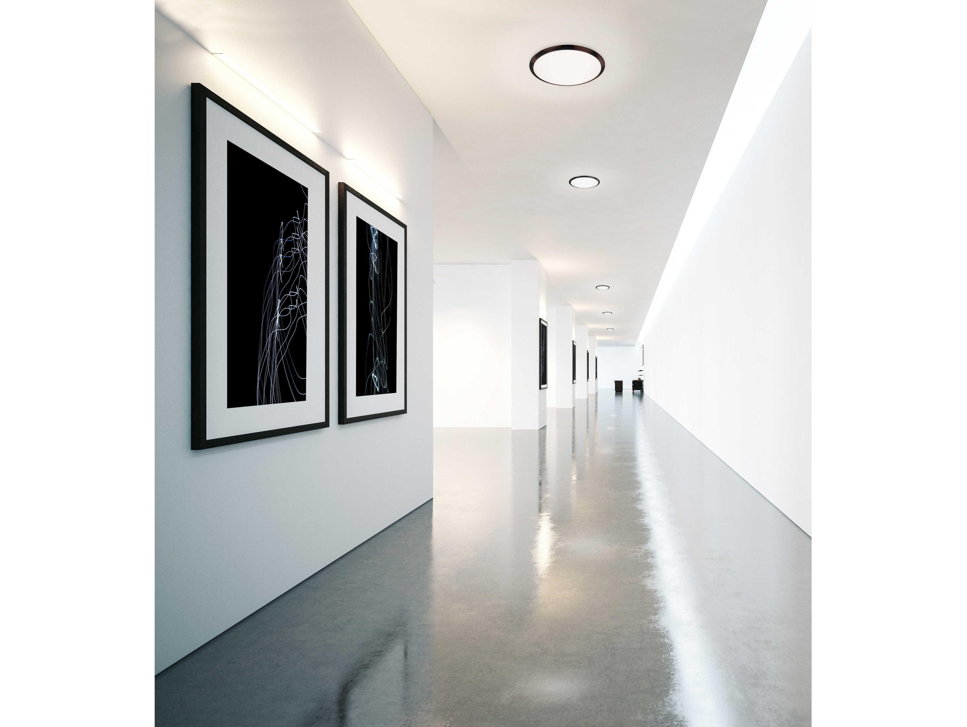 Kuzco Lighting Malta Black Round Flush Mount