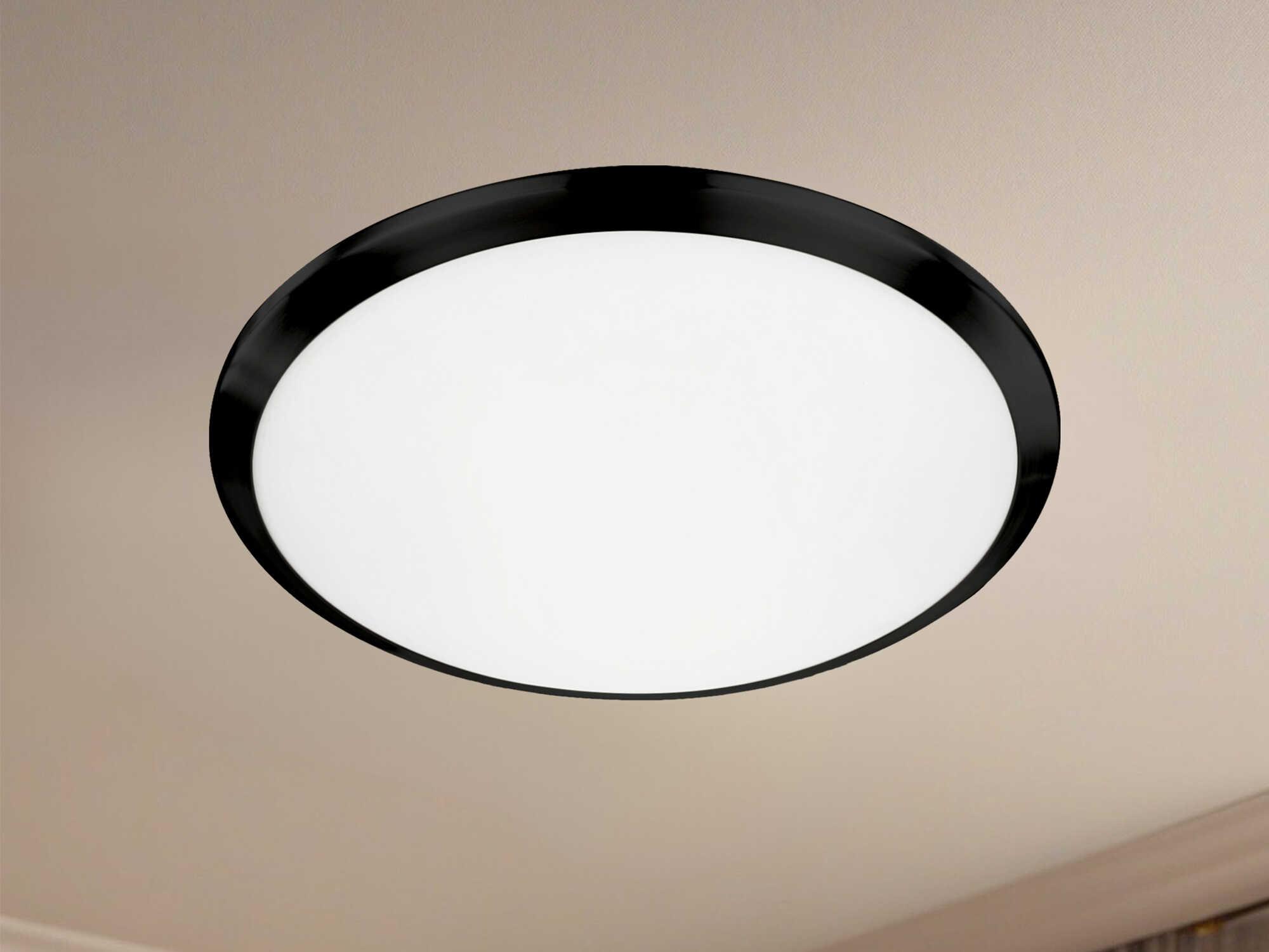 Kuzco Lighting Malta Black Round Flush Mount