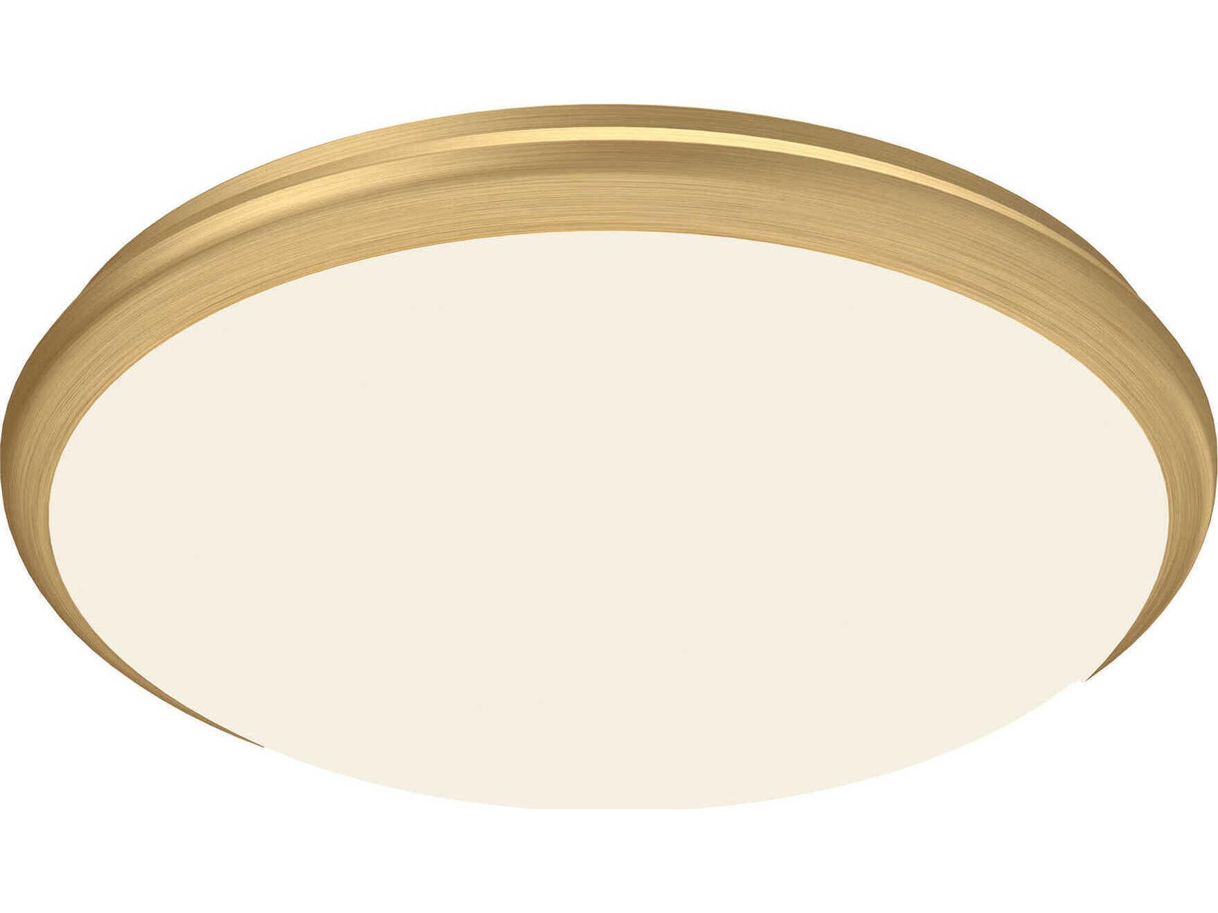 Kuzco Lighting Malta Brushed Gold Round Flush Mount