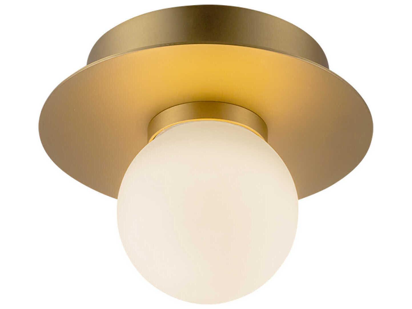 Kuzco Lighting Elixir Brushed Gold Globe Flush Mount