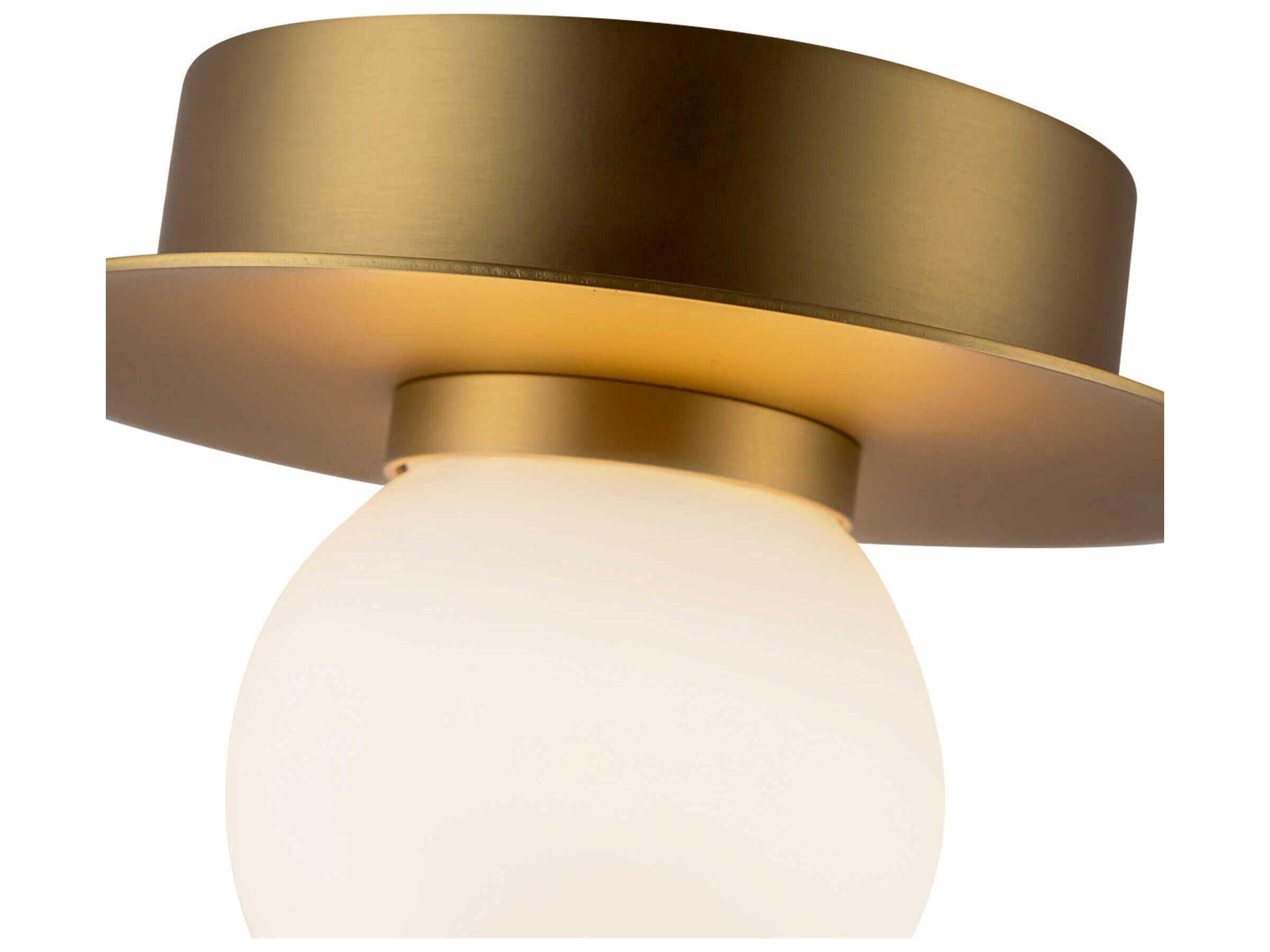 Kuzco Lighting Elixir Brushed Gold Globe Flush Mount