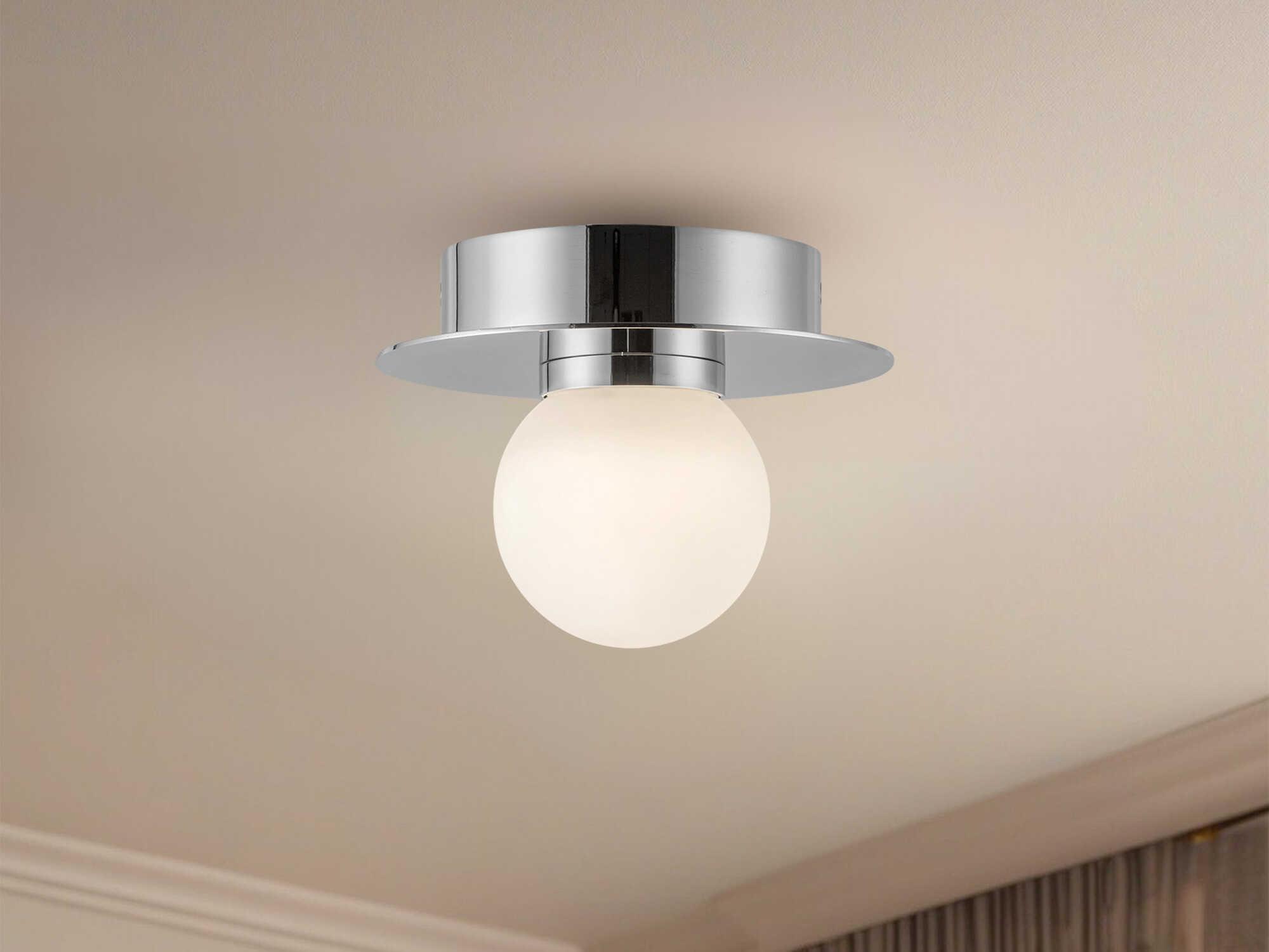 Kuzco Lighting Elixir Chrome Globe Flush Mount
