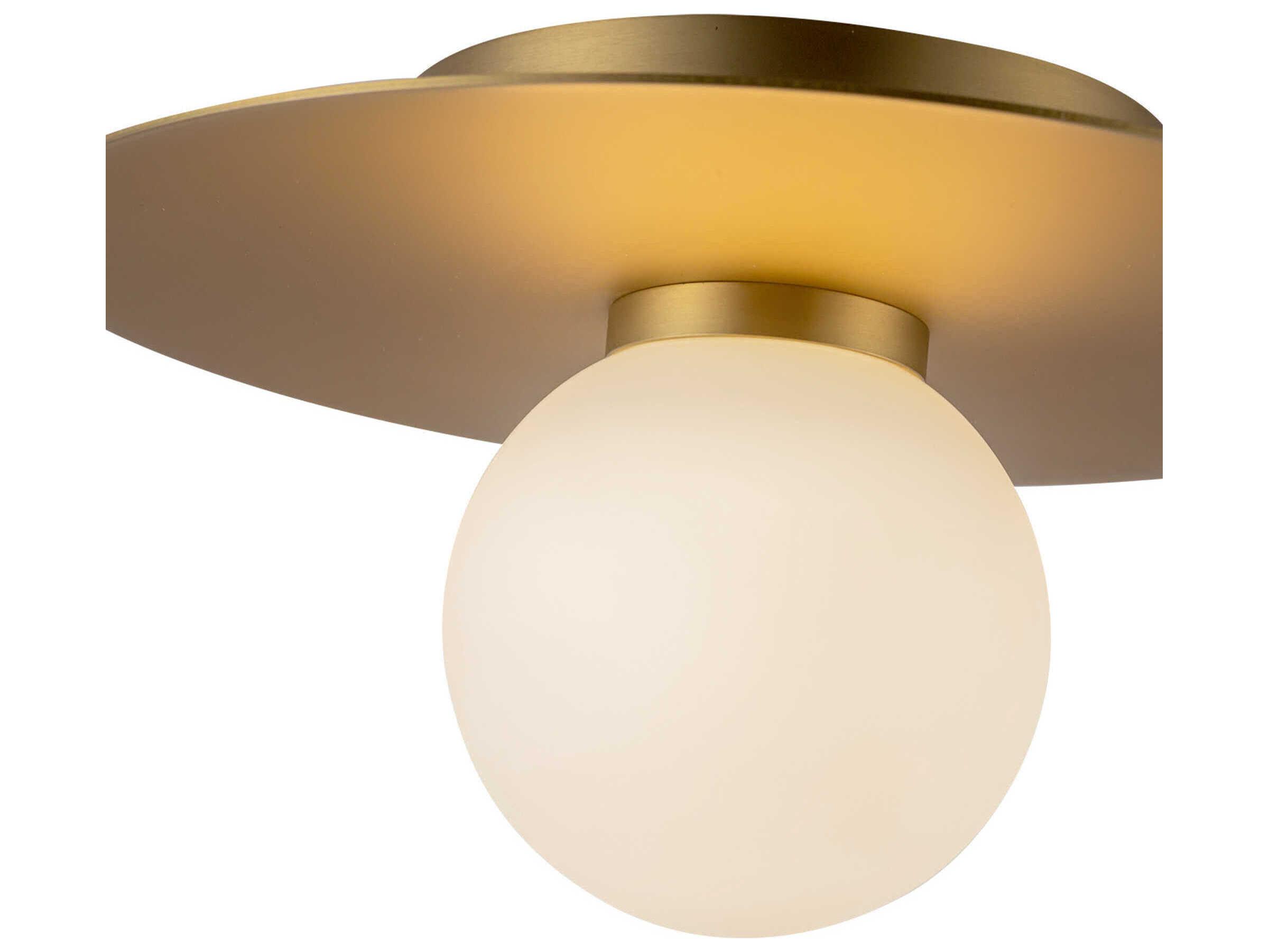 Kuzco Lighting Elixir Brushed Gold Globe Flush Mount