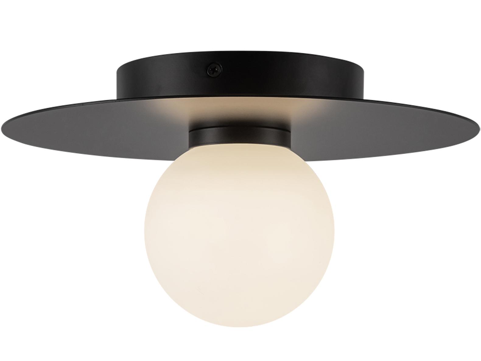 Kuzco Lighting Elixir Black Globe Flush Mount