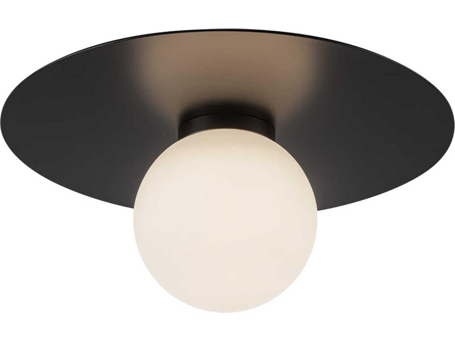 Kuzco Lighting Elixir Black Globe Flush Mount