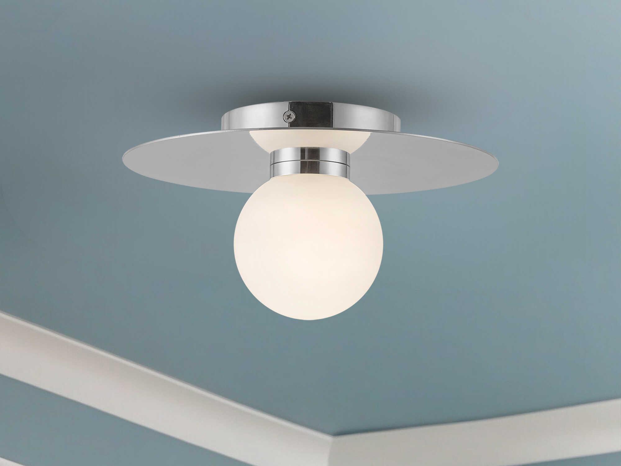 Kuzco Lighting Elixir Chrome Globe Flush Mount