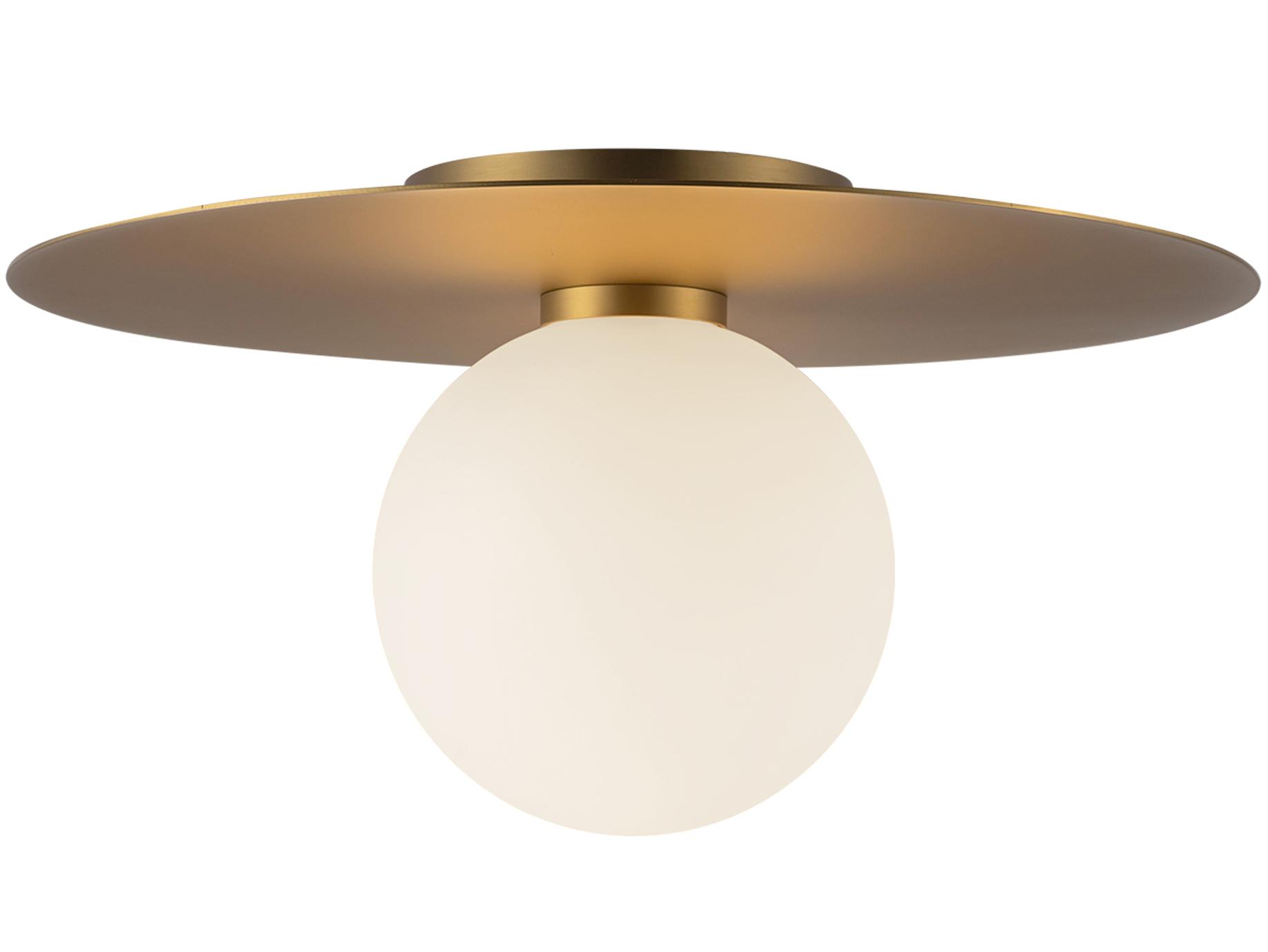 Kuzco Lighting Elixir Brushed Gold Globe Flush Mount