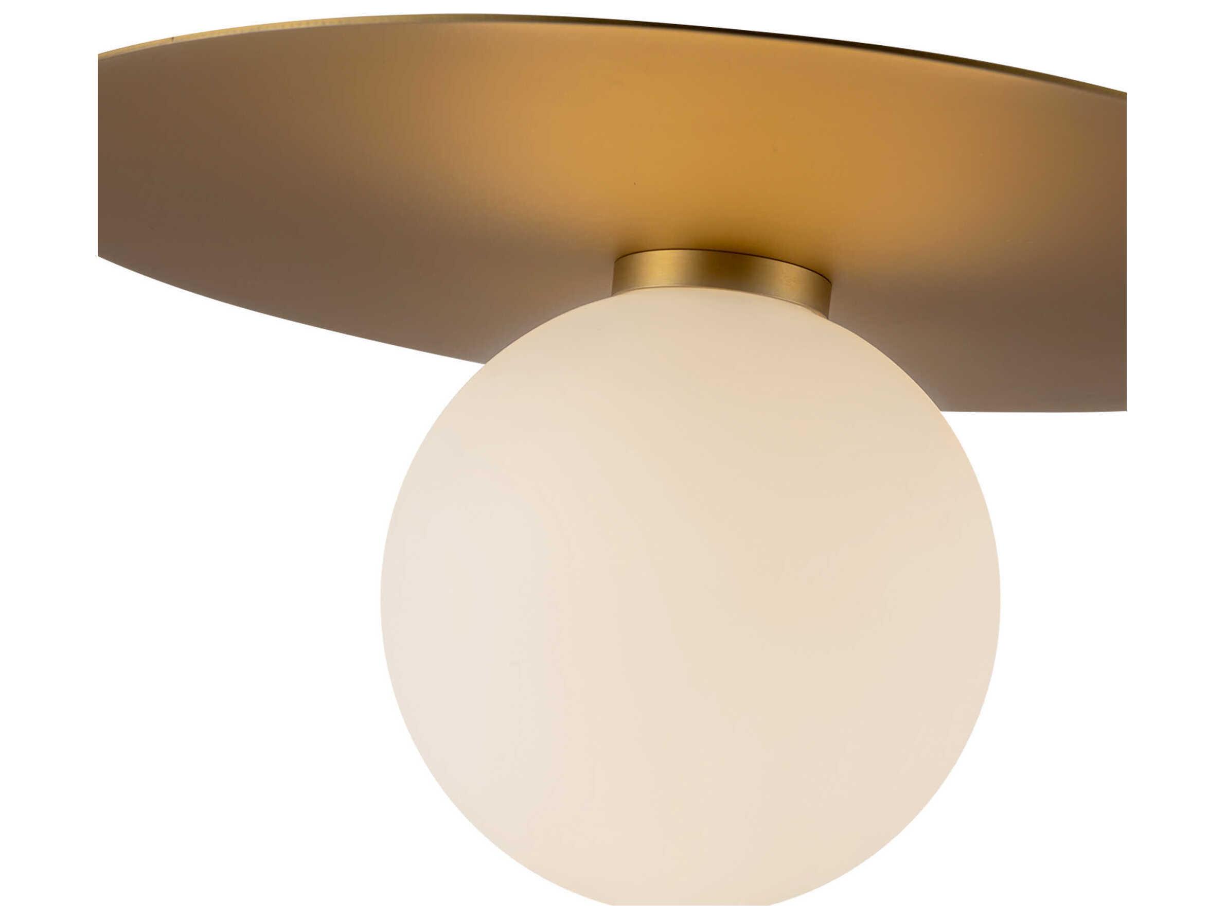 Kuzco Lighting Elixir Brushed Gold Globe Flush Mount