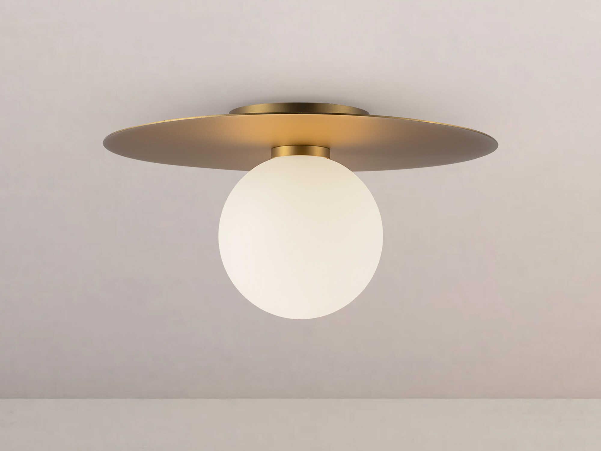 Kuzco Lighting Elixir Brushed Gold Globe Flush Mount