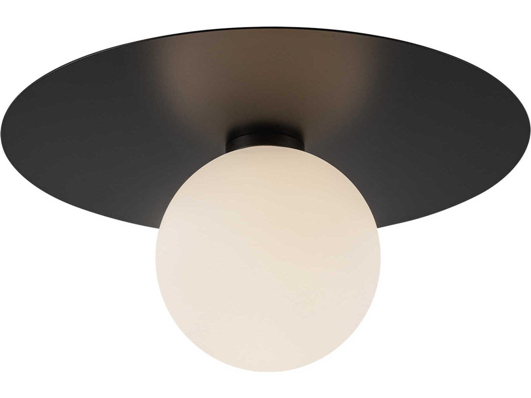 Kuzco Lighting Elixir Black Globe Flush Mount