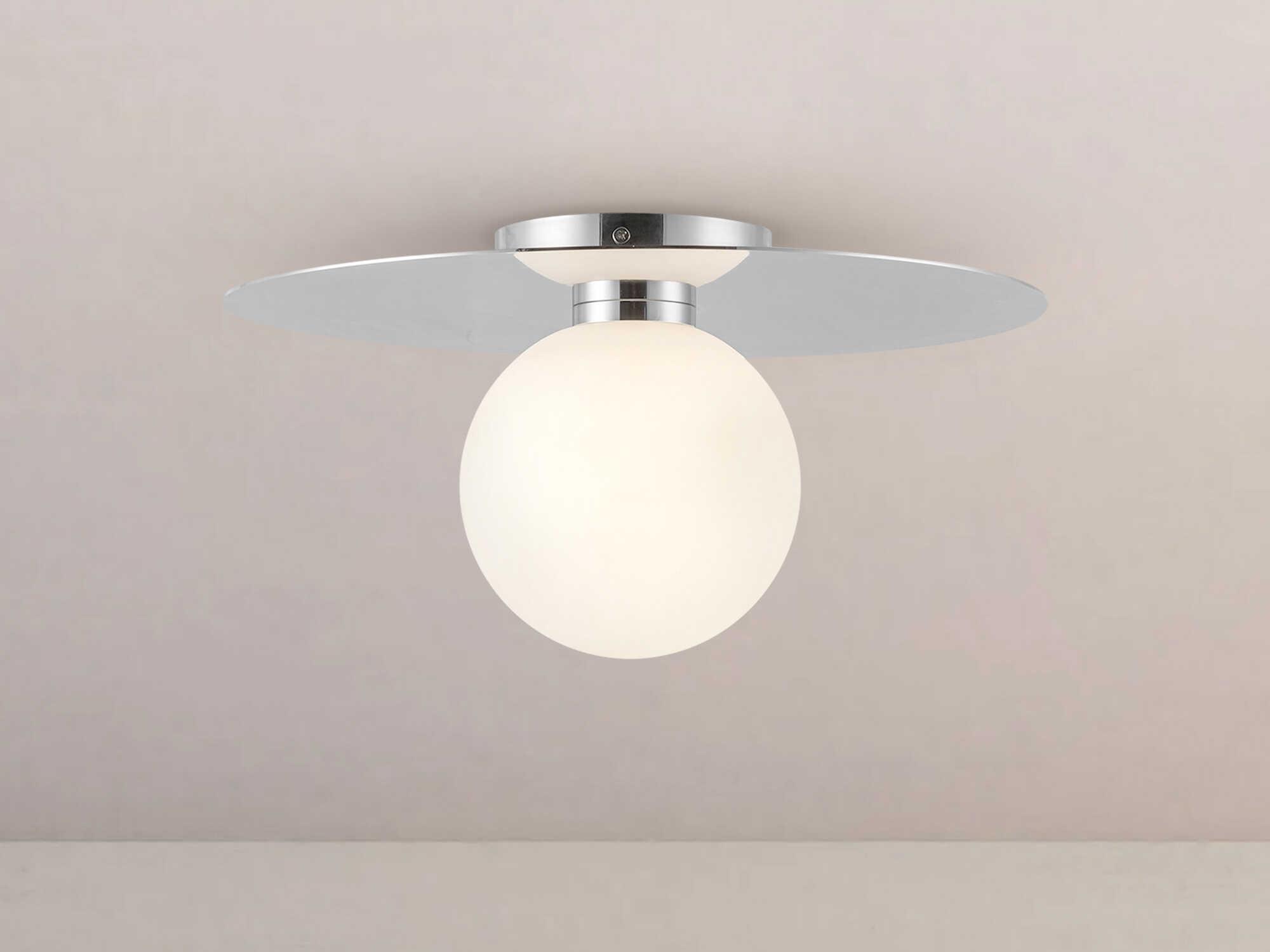 Kuzco Lighting Elixir Chrome Globe Flush Mount