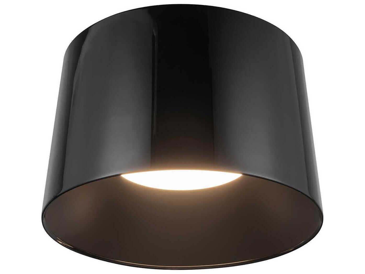 Kuzco Lighting Etta Jet Black Drum Flush Mount