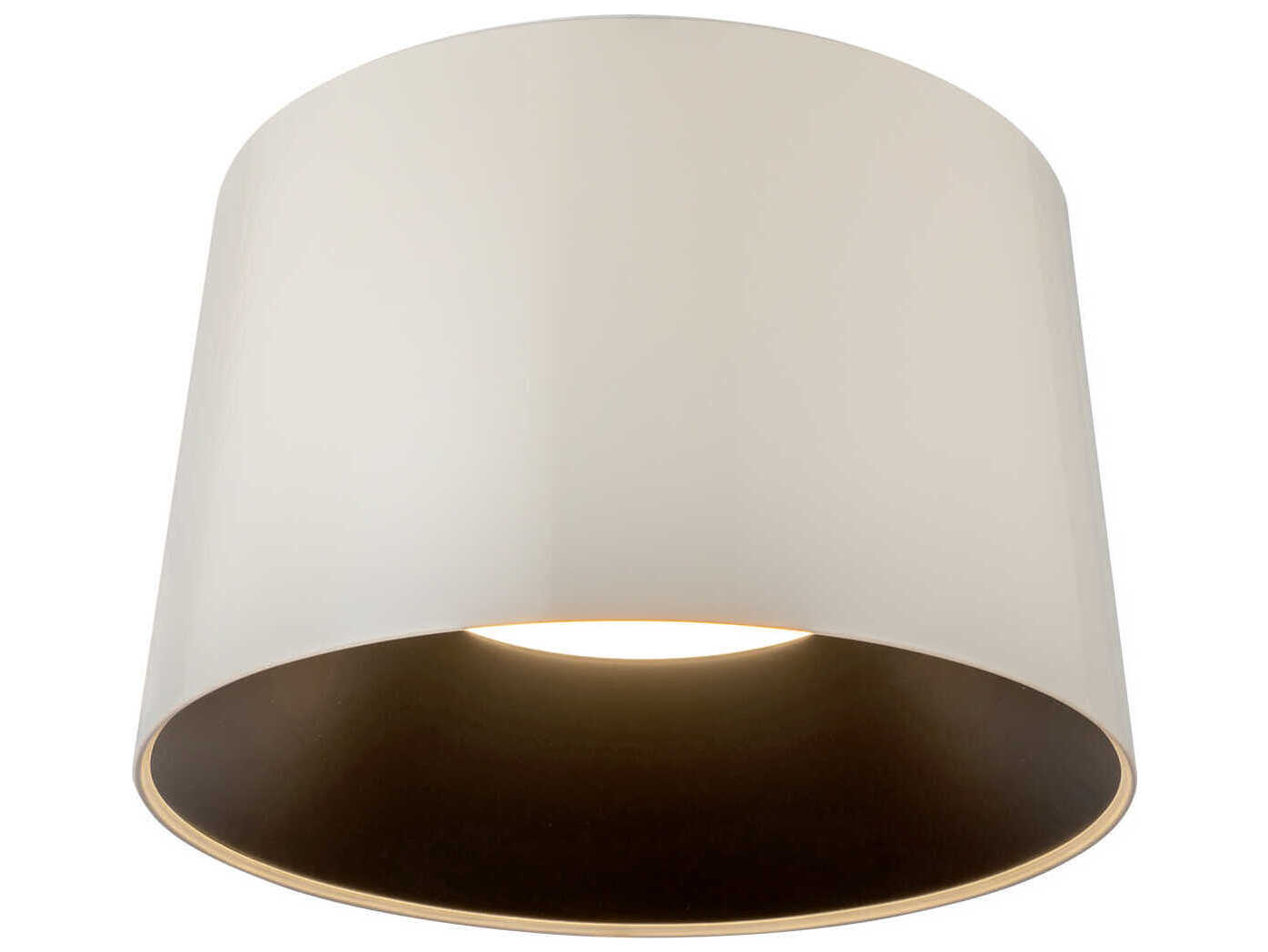 Kuzco Lighting Etta Pearl White Drum Flush Mount