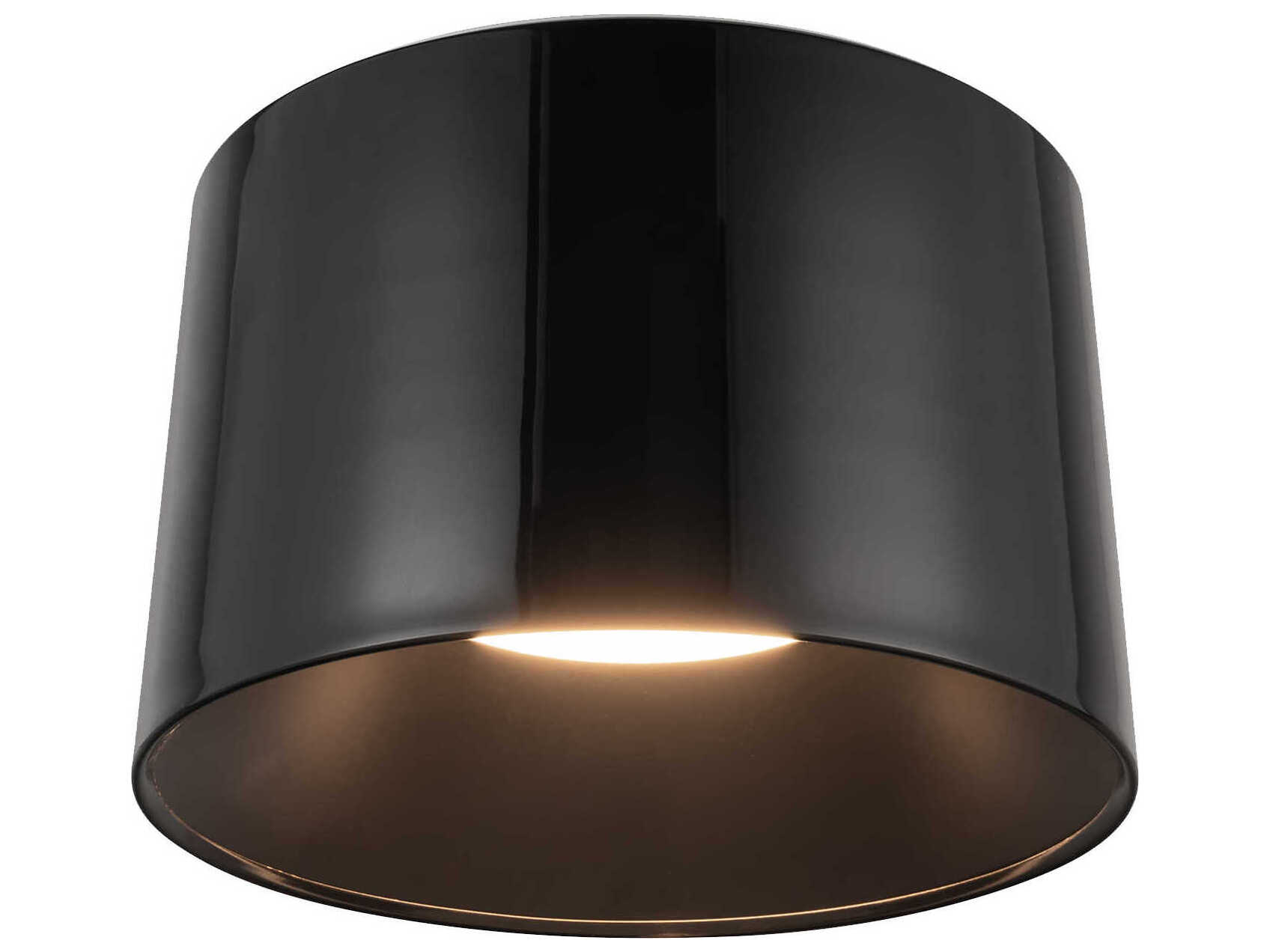 Kuzco Lighting Etta Jet Black Drum Flush Mount