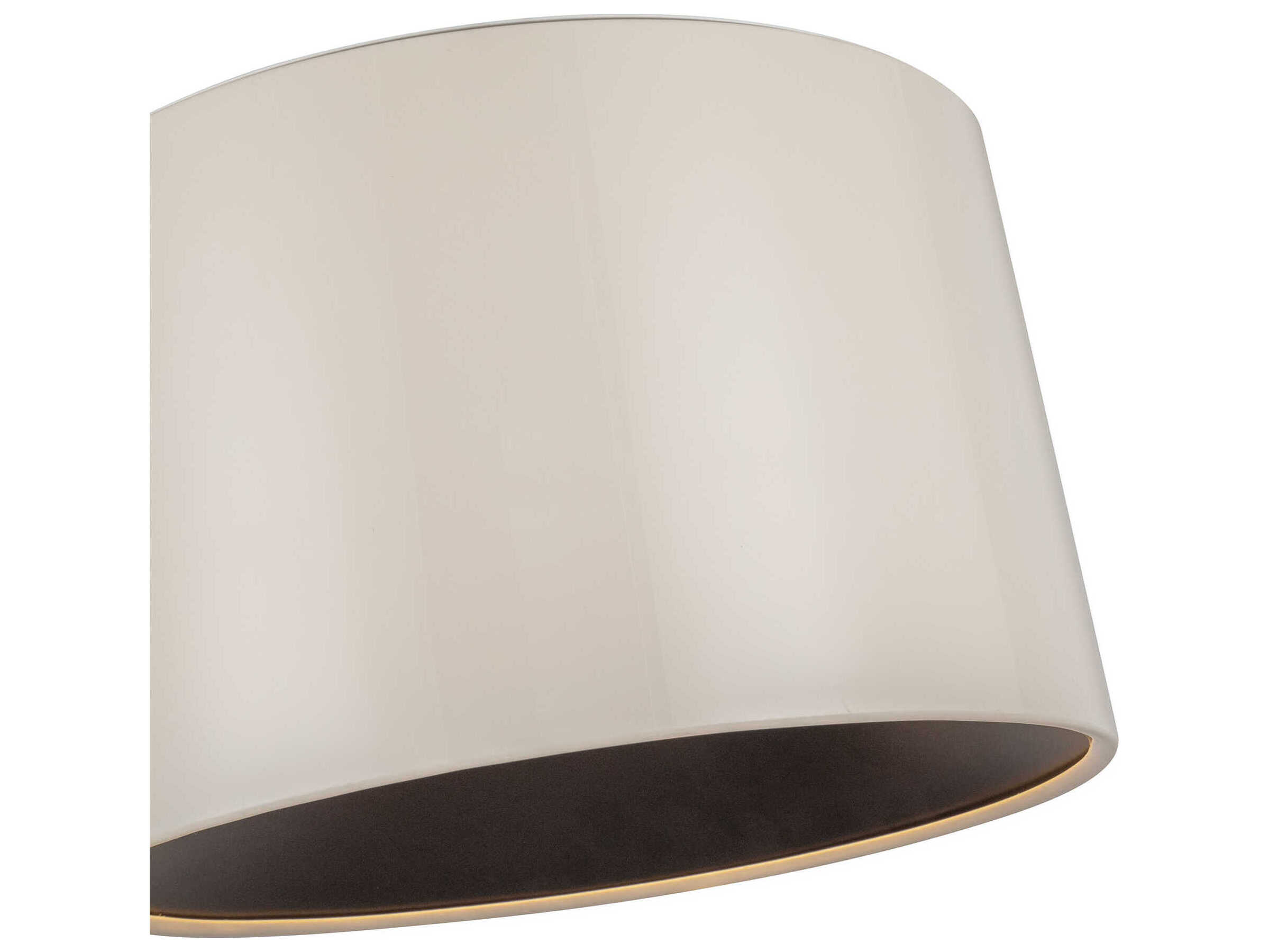 Kuzco Lighting Etta Pearl White Drum Flush Mount