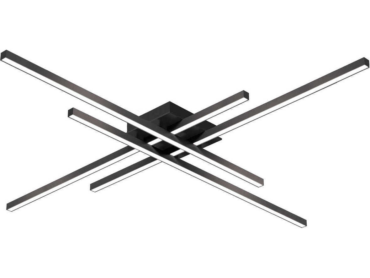 Kuzco Lighting Vega Minor Black Linear Flush Mount