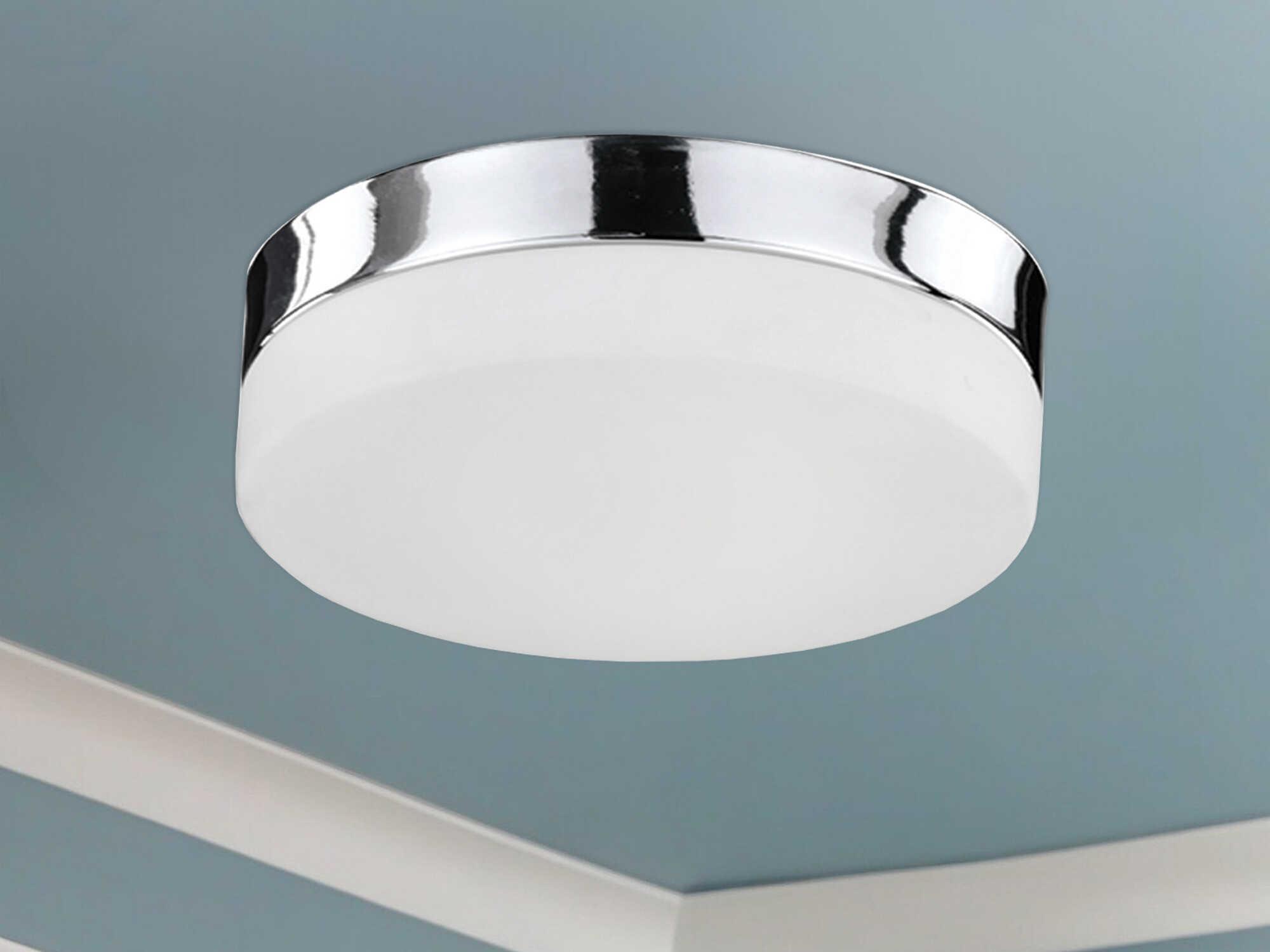 Kuzco Lighting Lomita Chrome Round Flush Mount