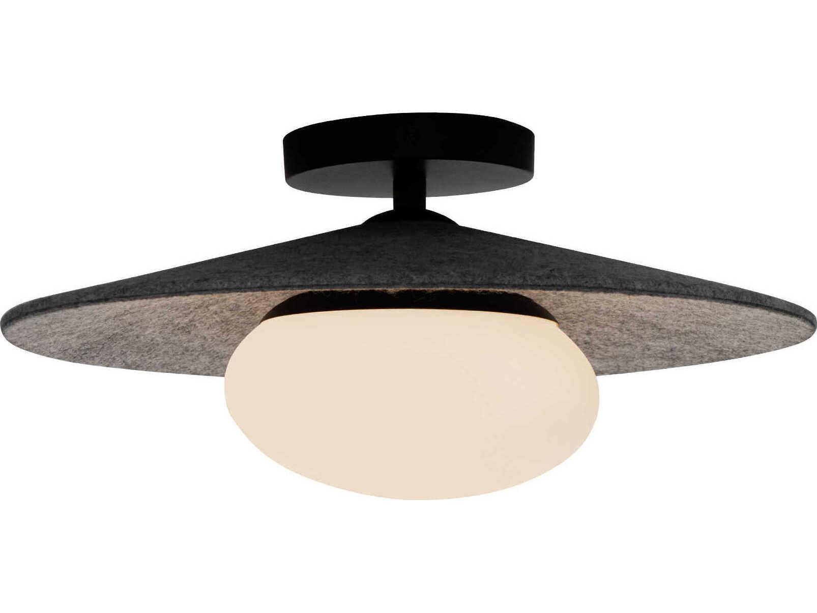 Kuzco Lighting Cruz Gray Round Flush Mount