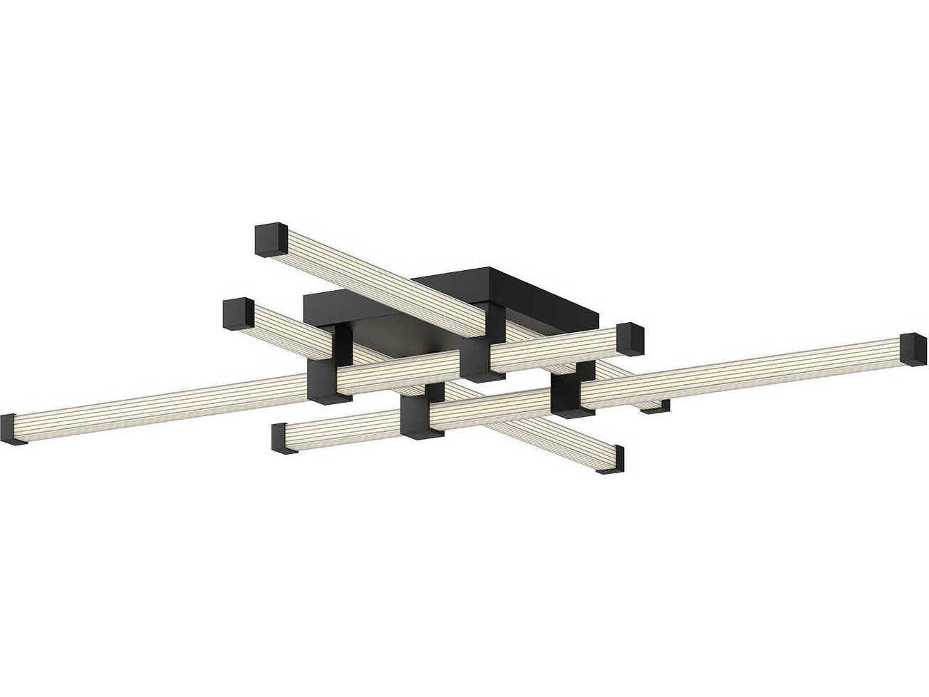 Kuzco Lighting Blade Black Linear Flush Mount