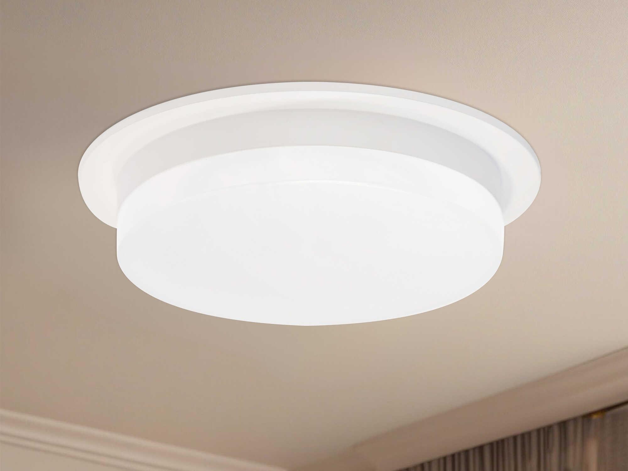 Kuzco Lighting Stockton White Round Flush Mount