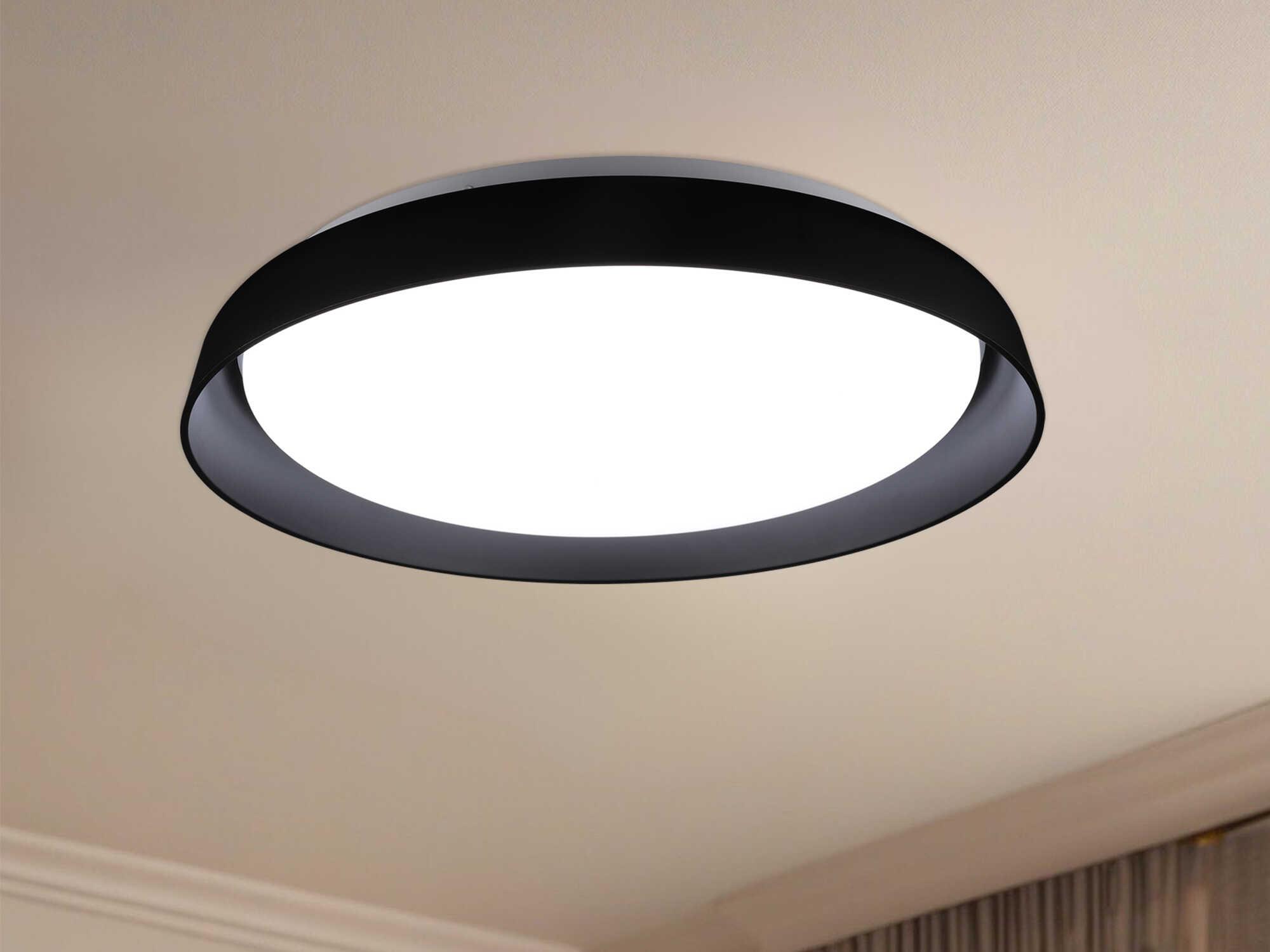 Kuzco Lighting Hampton Black Round Flush Mount