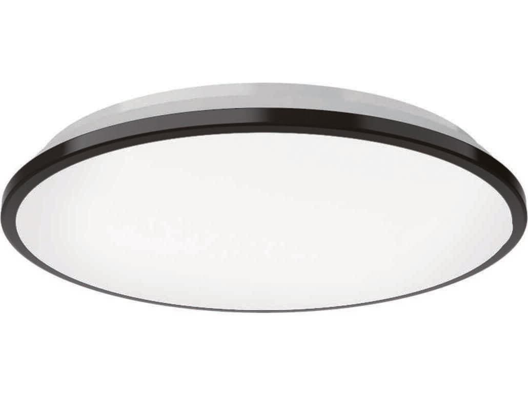 Kuzco Lighting Brook Black Round Flush Mount