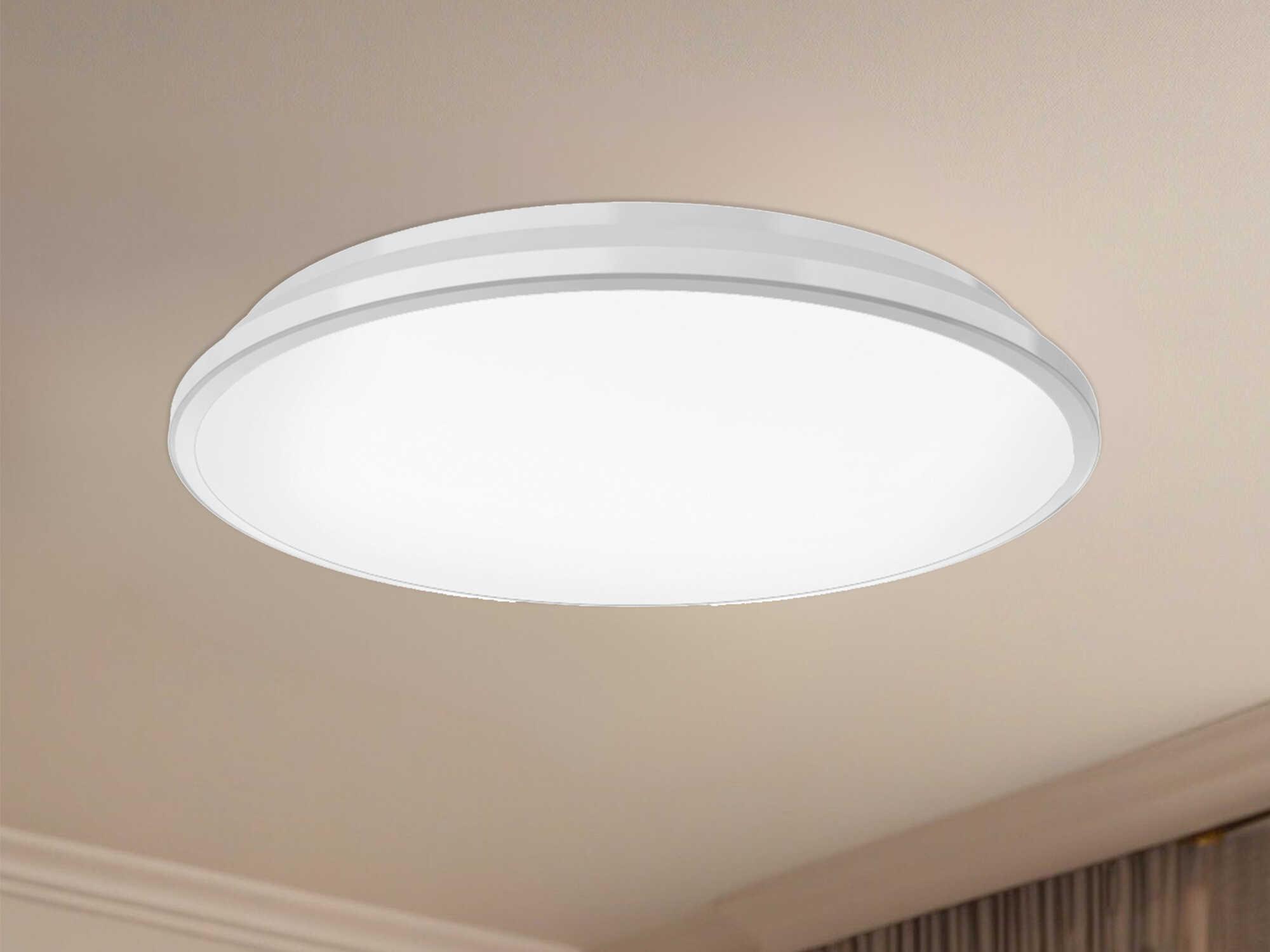 Kuzco Lighting Brook White Round Flush Mount