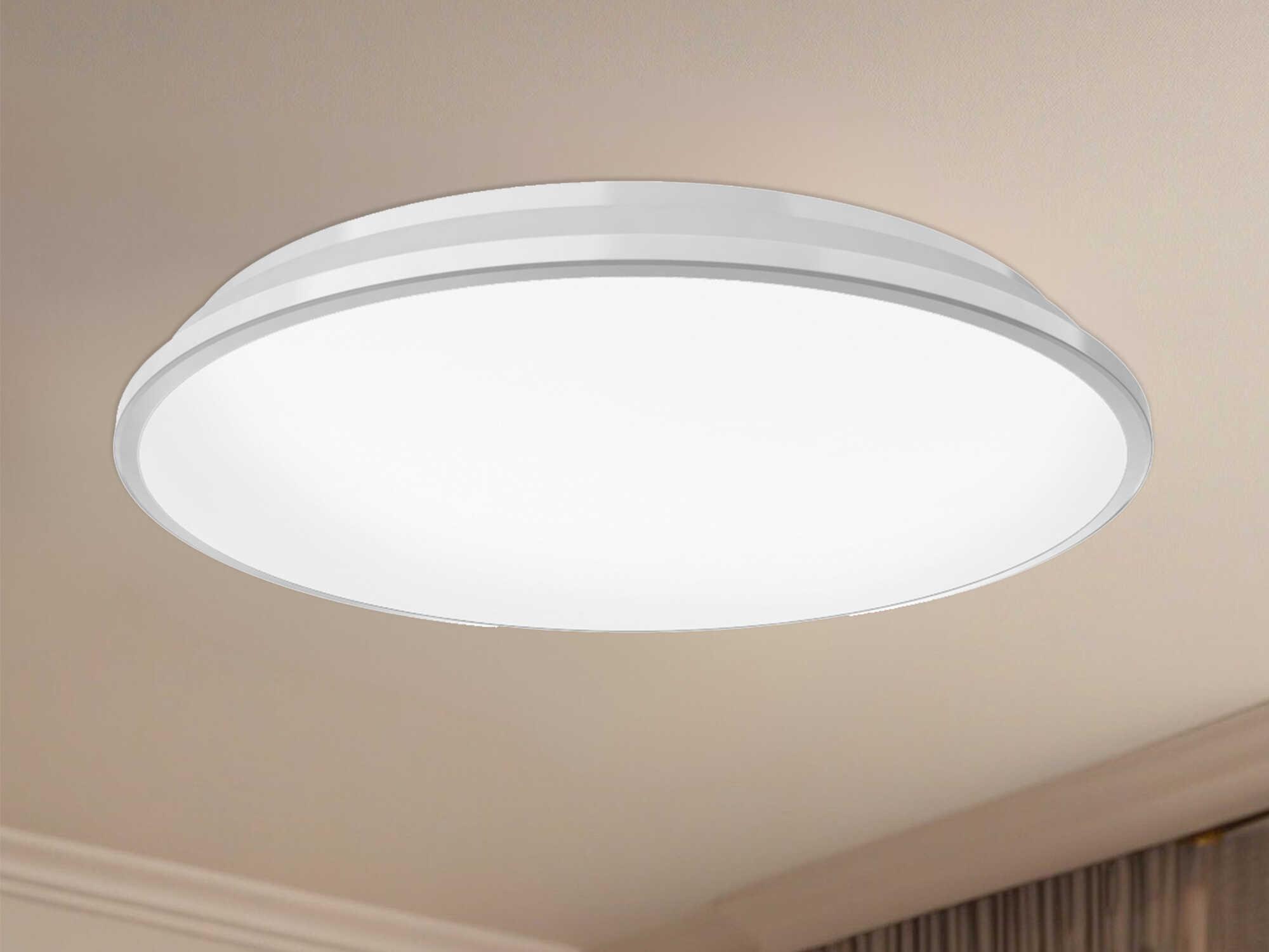 Kuzco Lighting Brook White Round Flush Mount