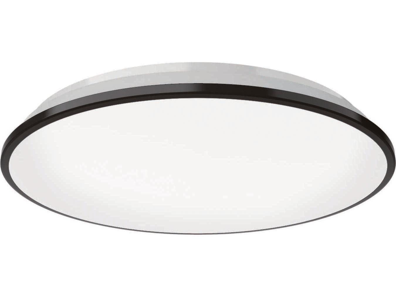 Kuzco Lighting Brook Black Round Flush Mount