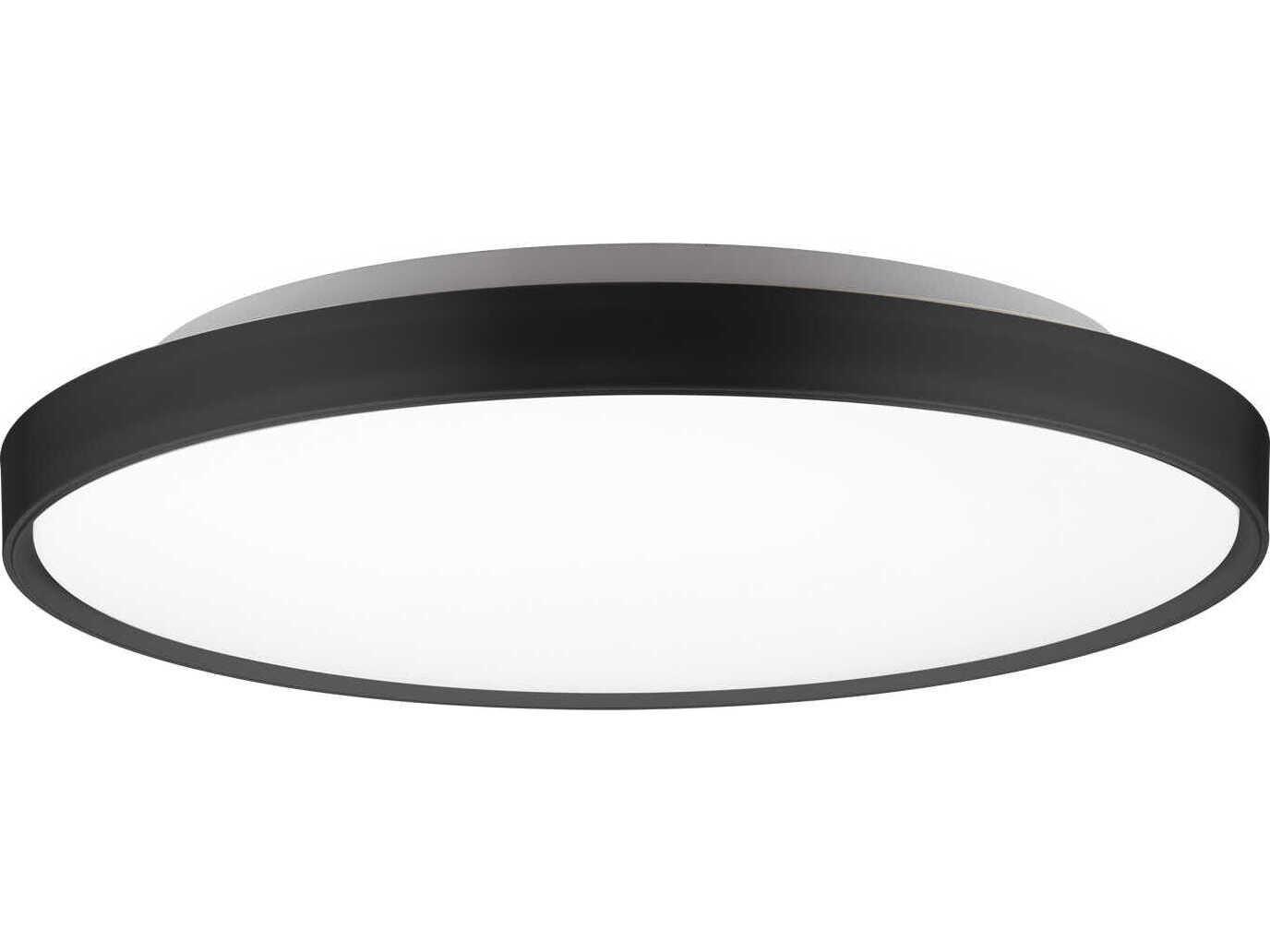 Kuzco Lighting Brunswick Black Round Flush Mount