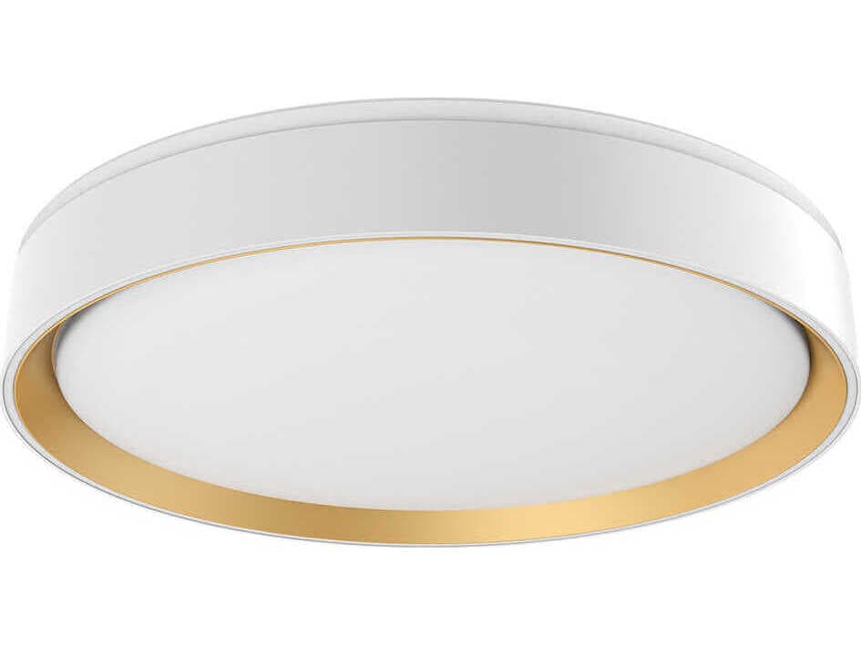 Kuzco Lighting Essex White Gold Round Flush Mount