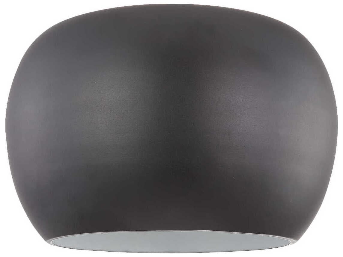 Kuzco Lighting Croft Black White Bowl Flush Mount
