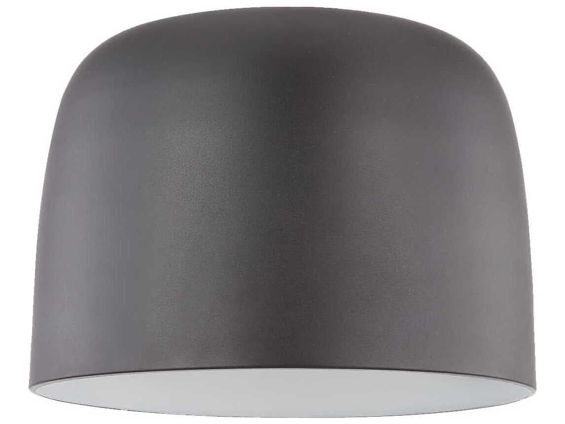 Kuzco Lighting Cayne Black White Dome Flush Mount