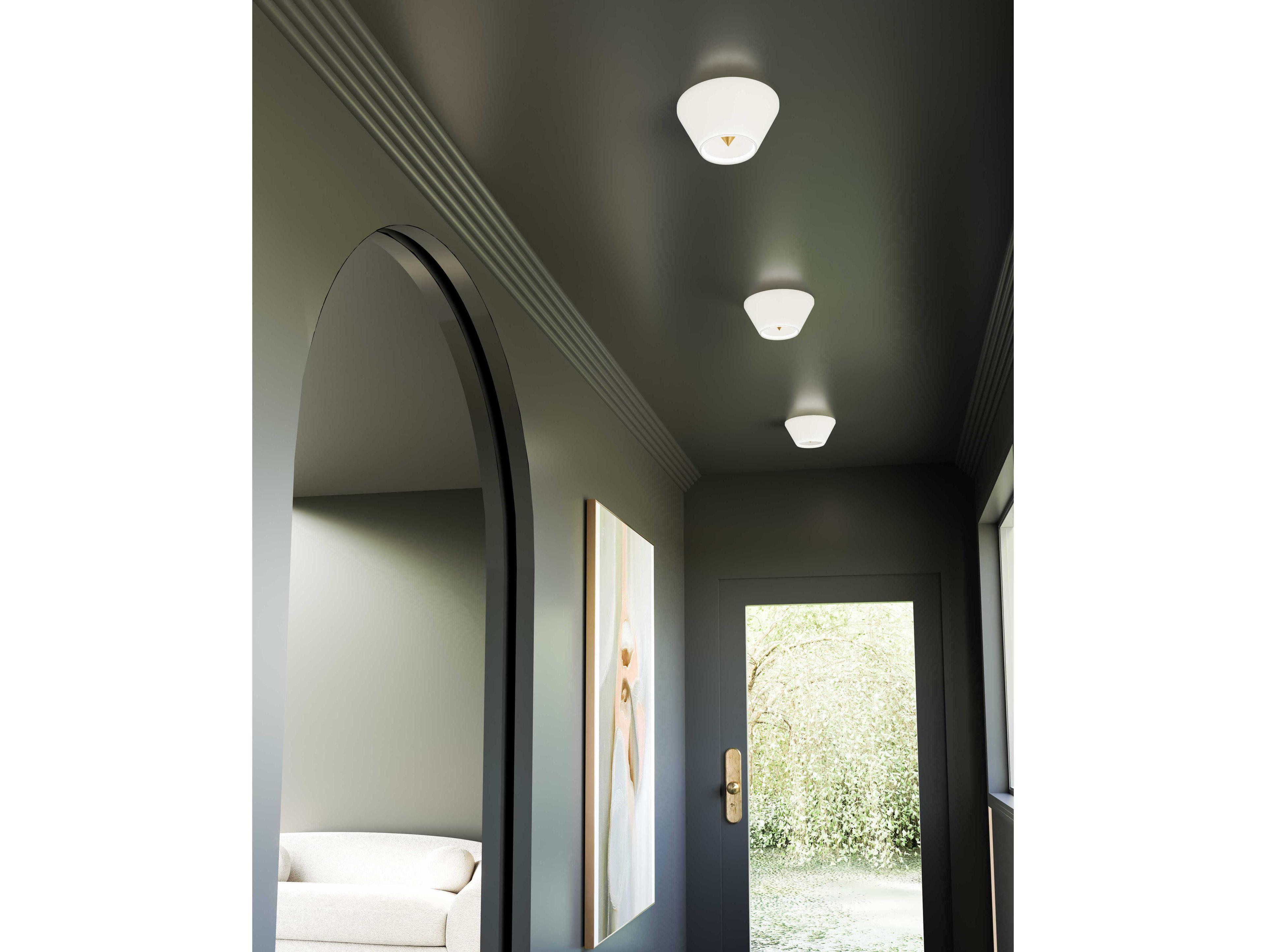 Kuzco Lighting Holt Brushed Gold Round Flush Mount