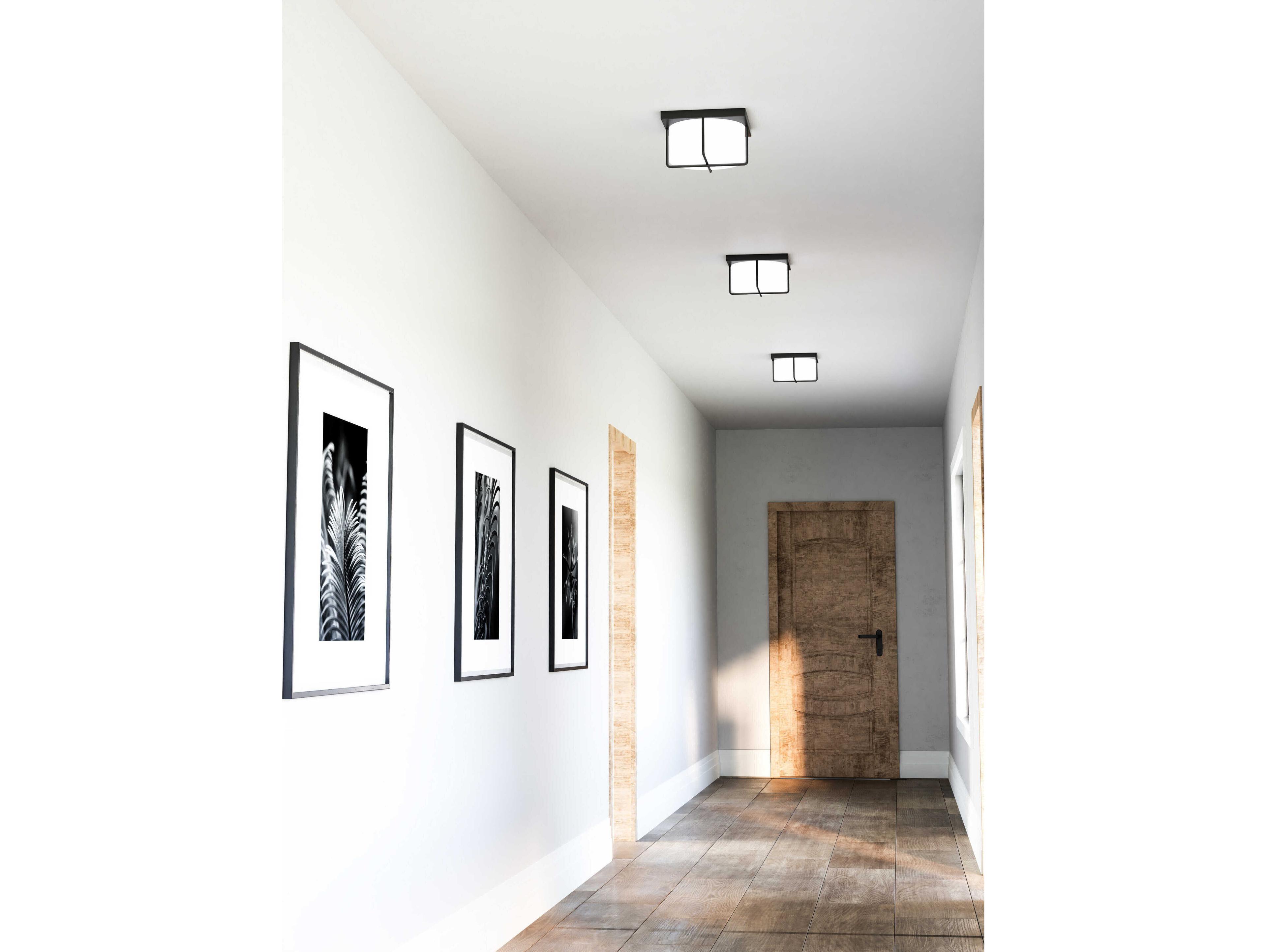 Kuzco Lighting Regalo Black Round Flush Mount