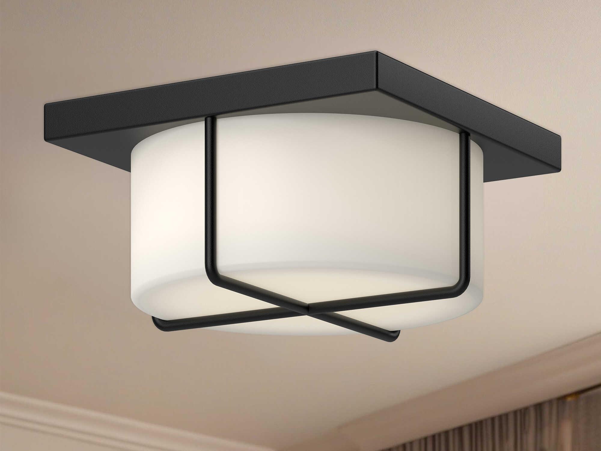 Kuzco Lighting Regalo Black Round Flush Mount