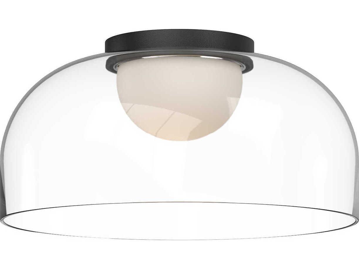 Kuzco Lighting Cedar Black Dome Flush Mount