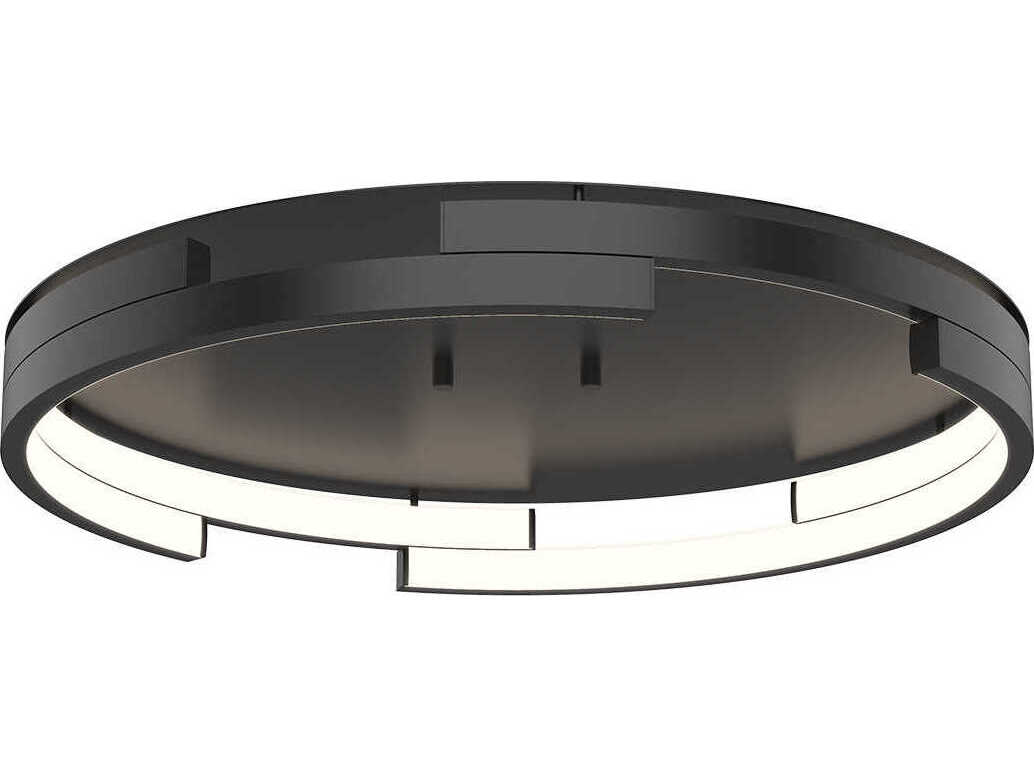Kuzco Lighting Anello Minor Black Round Flush Mount
