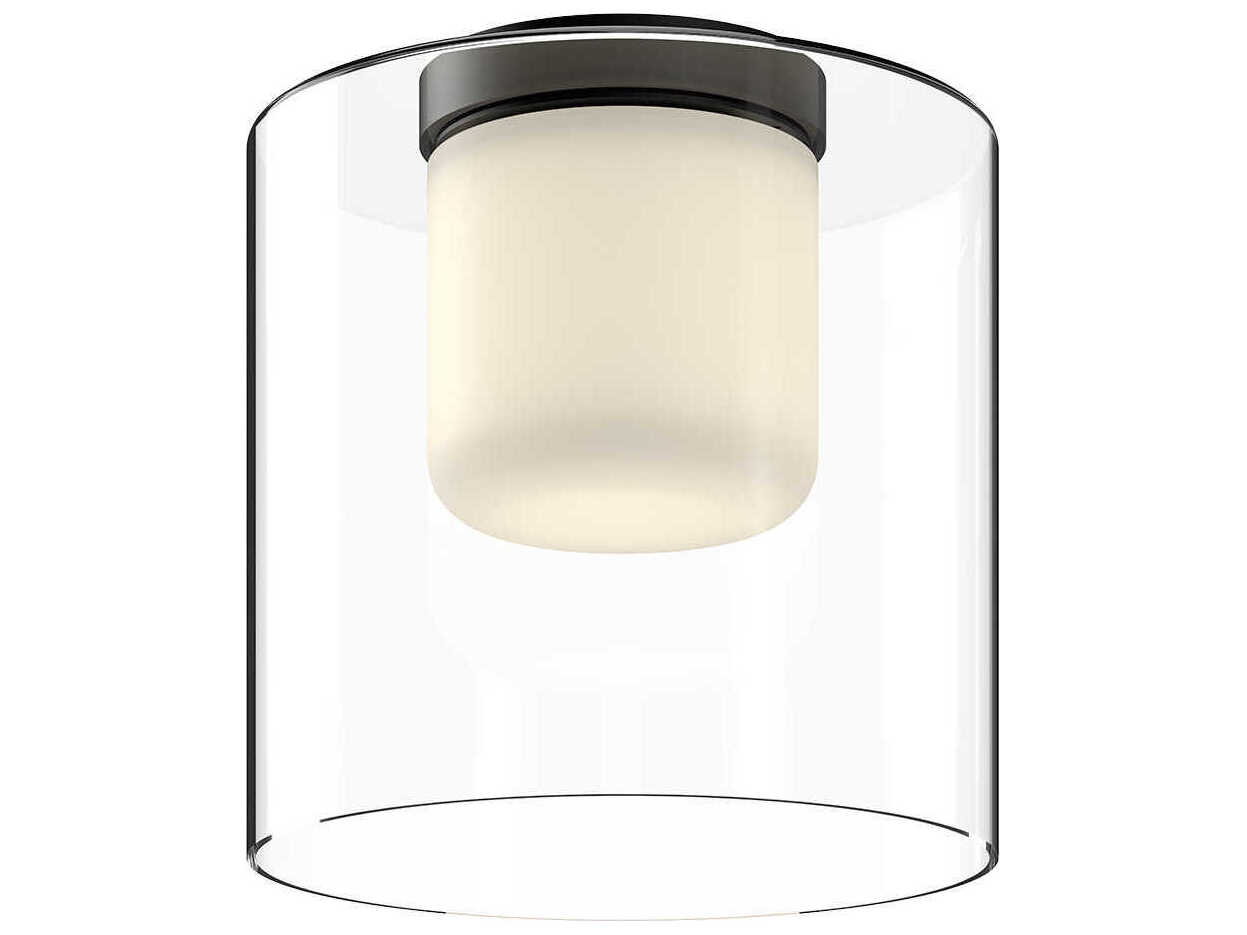 Kuzco Lighting Birch Black Cylinder Flush Mount