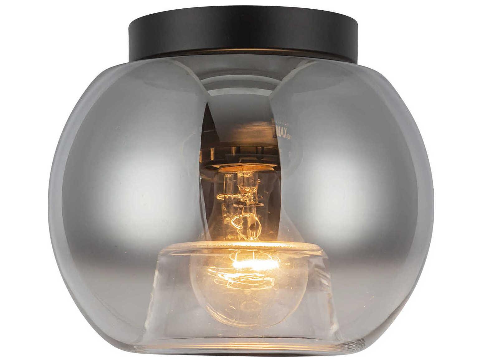 Kuzco Lighting Samar 1-Light Black Globe Flush Mount