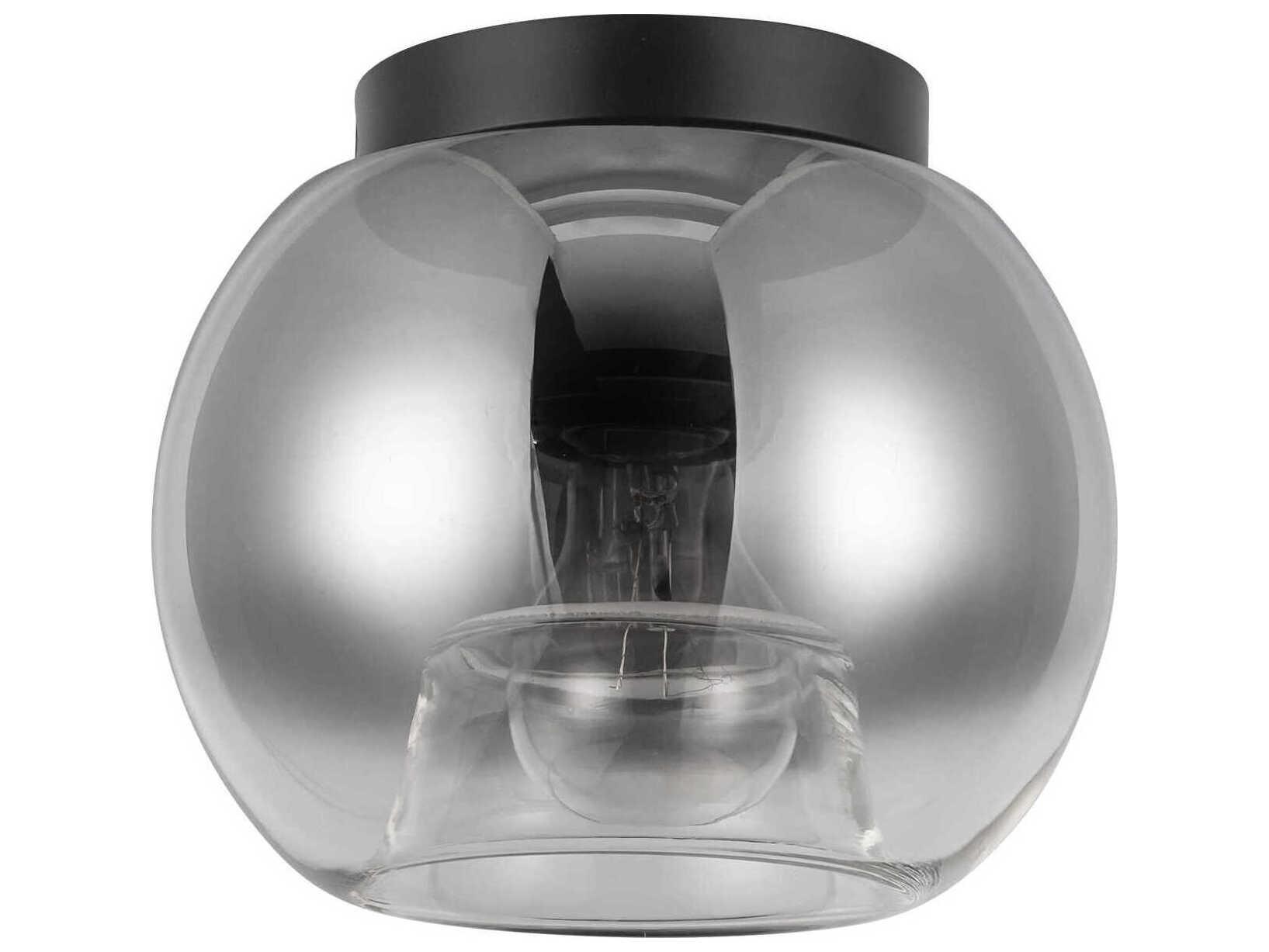 Kuzco Lighting Samar 1-Light Black Globe Flush Mount